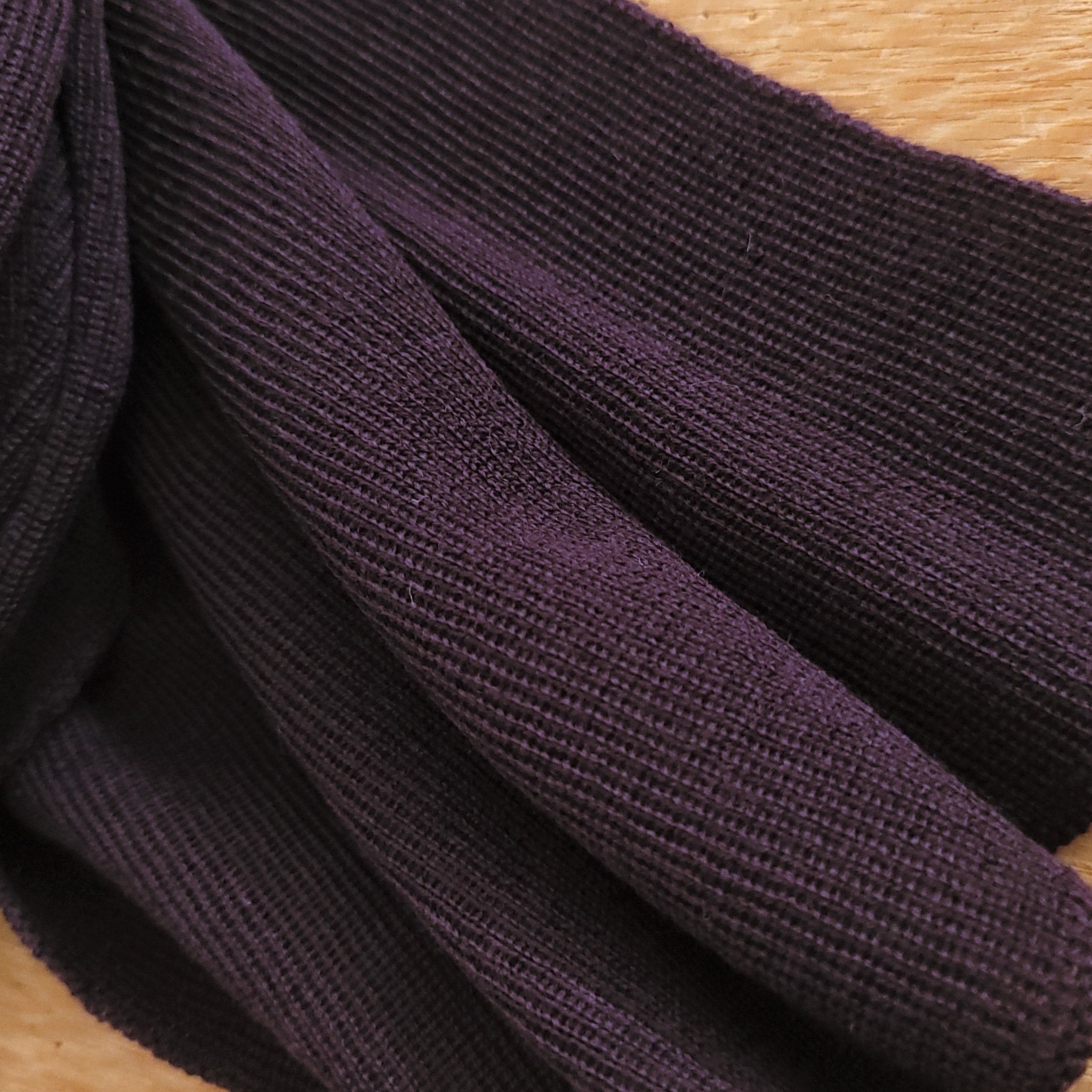 Merino Wool Scarf - Lightweight Purple Knitted Winter Wrap, Soft & Machine Washable