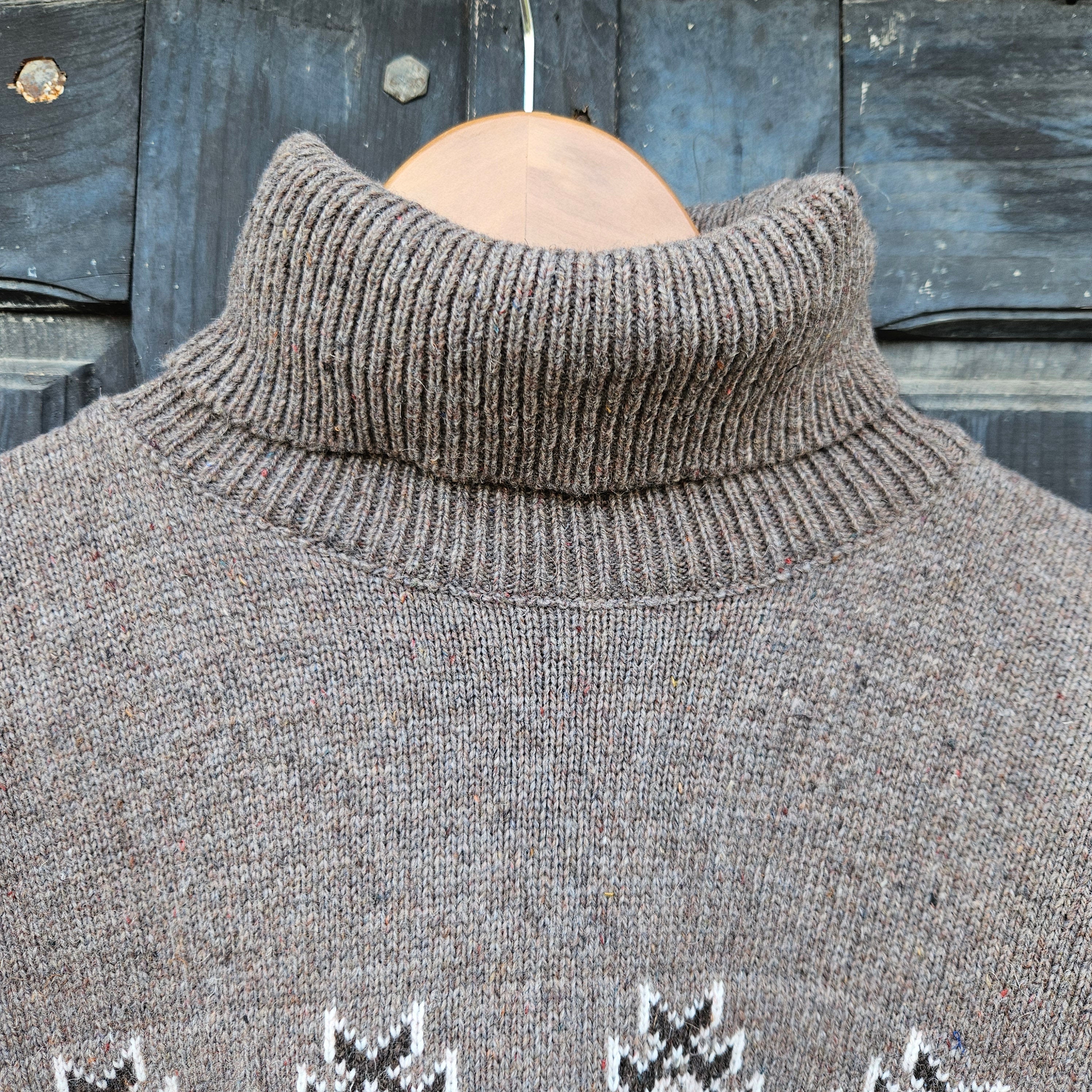 Men Wool Sweater | Warm Wool Cardigan – Handmade Scandinavian Knitwear Jumper