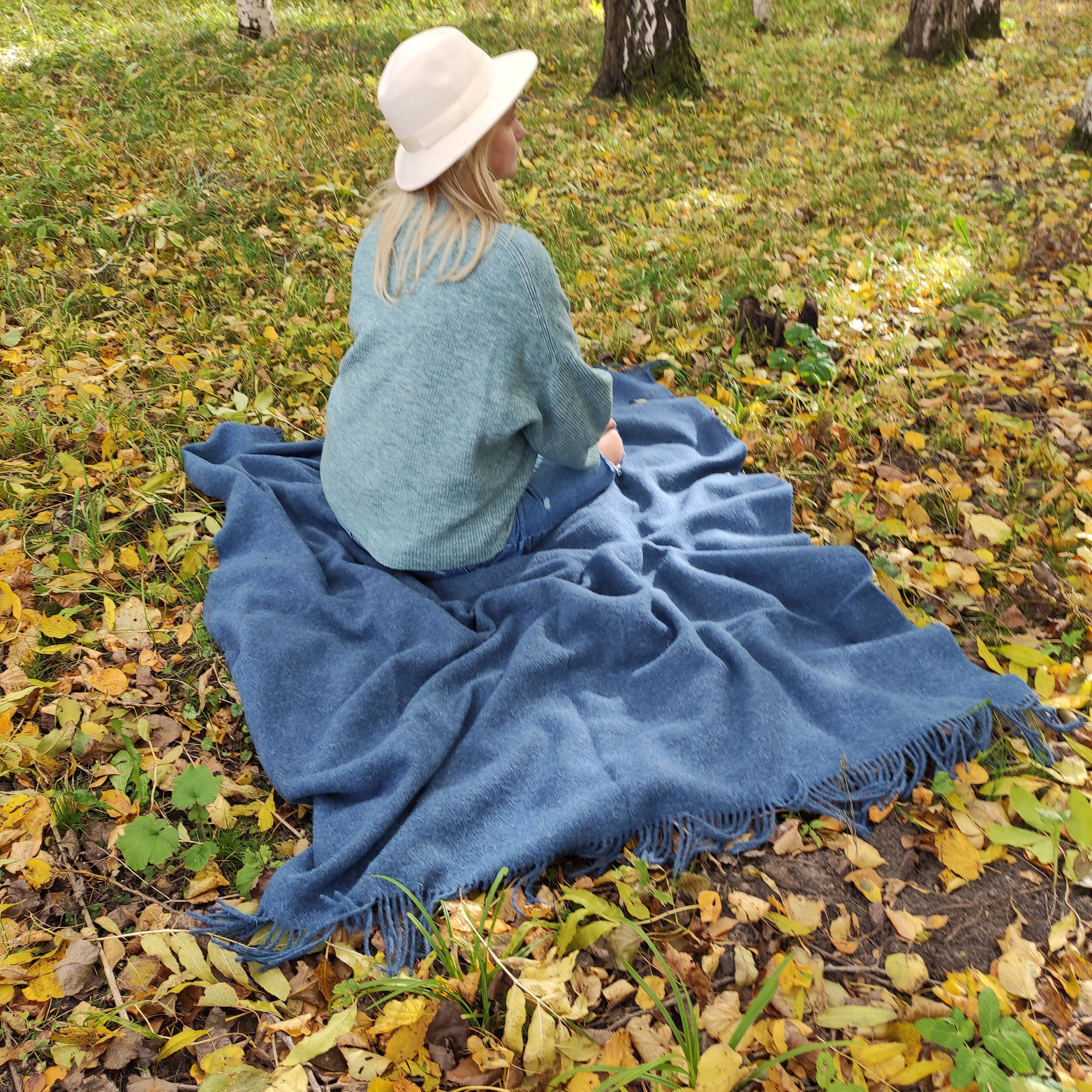 Wool Blanket - New Zealand Wool Plaid Throw | Warm, Breathable & Hypoallergenic