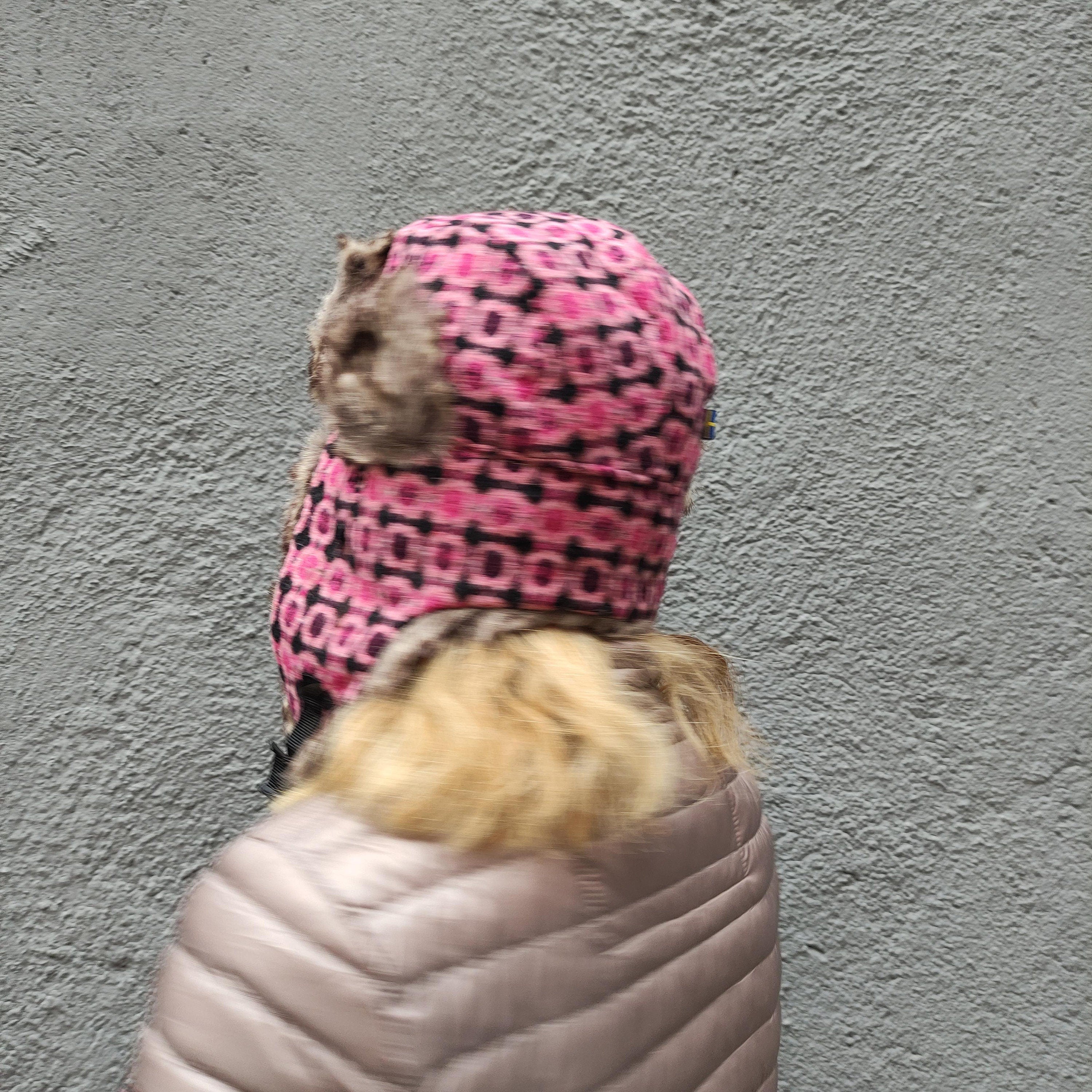 Aviator Wool Hat – Colorful Winter Trapper Hat with Faux Fur Lining & Snap Strap