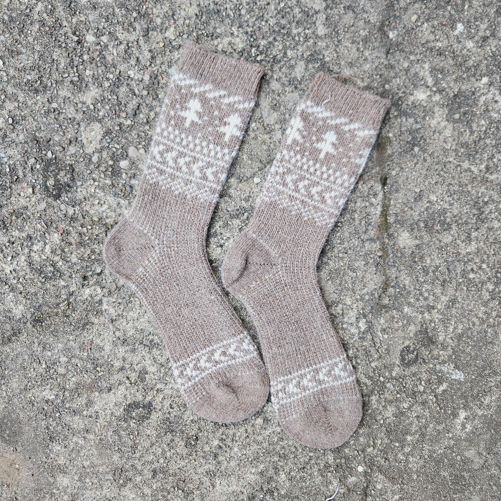 Alpaca Wool Socks – Warm Thermal Hiking Socks With Reinforced Arch Support