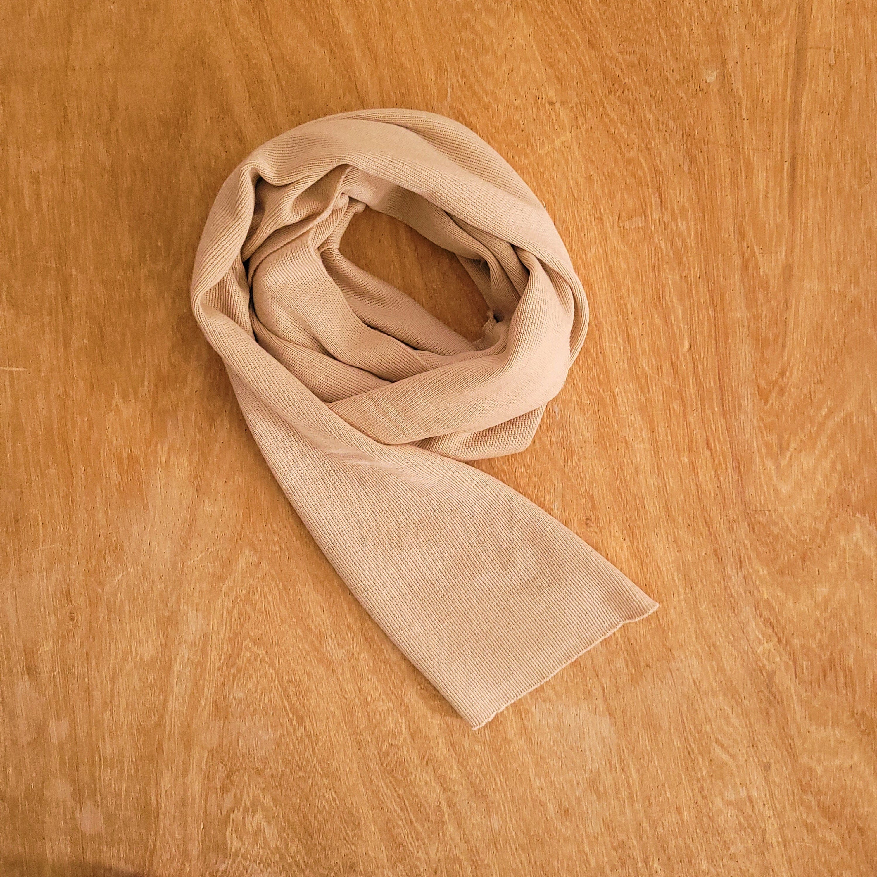 Brown SCARF of MERINO wool Super light and small yet warm for men and women Extra soft and washable Unisex Perfect gift for Valentines day