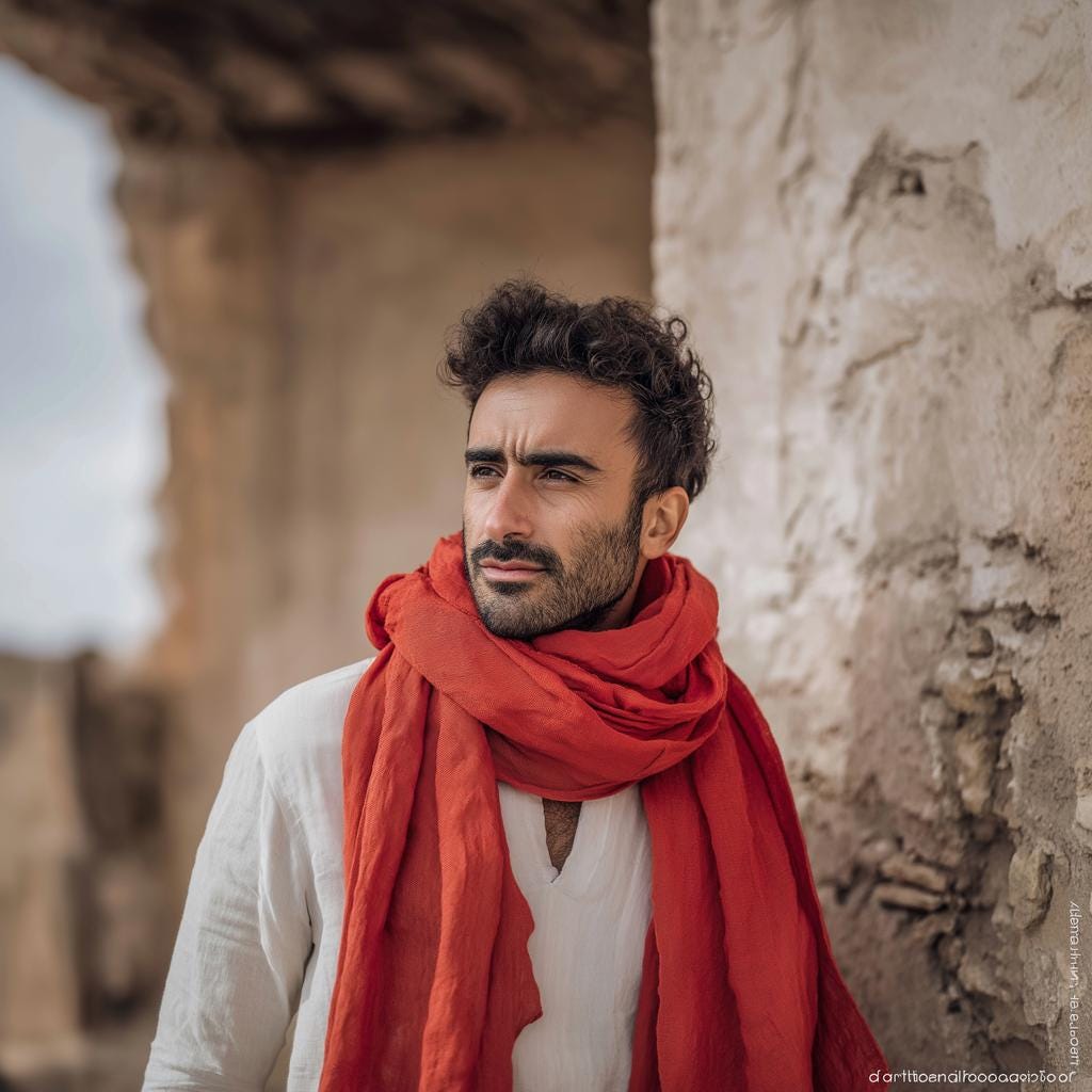 100% Linen Scarf unisex - Women Men - husband brother gift flax stole - large or skinny - Linen Gauze sheer Shawl father day present son