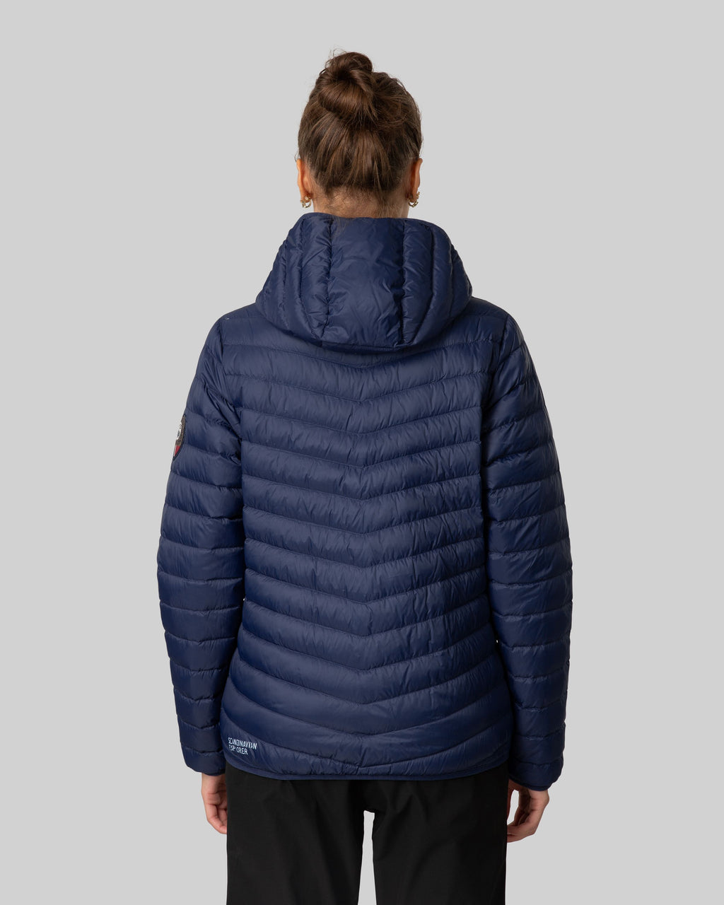 Scandinavian explorer  - Down Jacket Ultra Light Women - Blue Marine/Light Blue