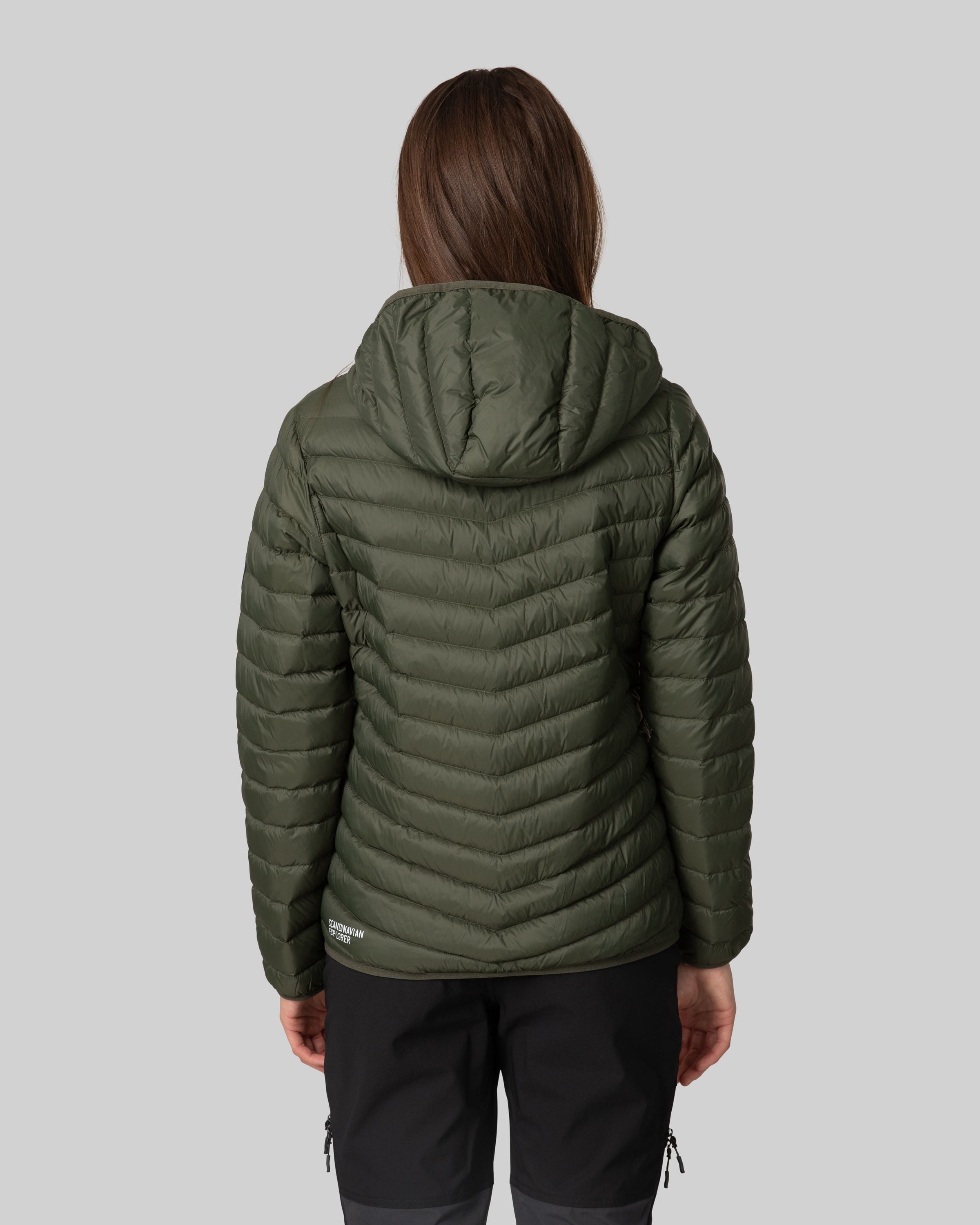 Scandinavian explorer  - Down Jacket Ultra Light Women - Dark green