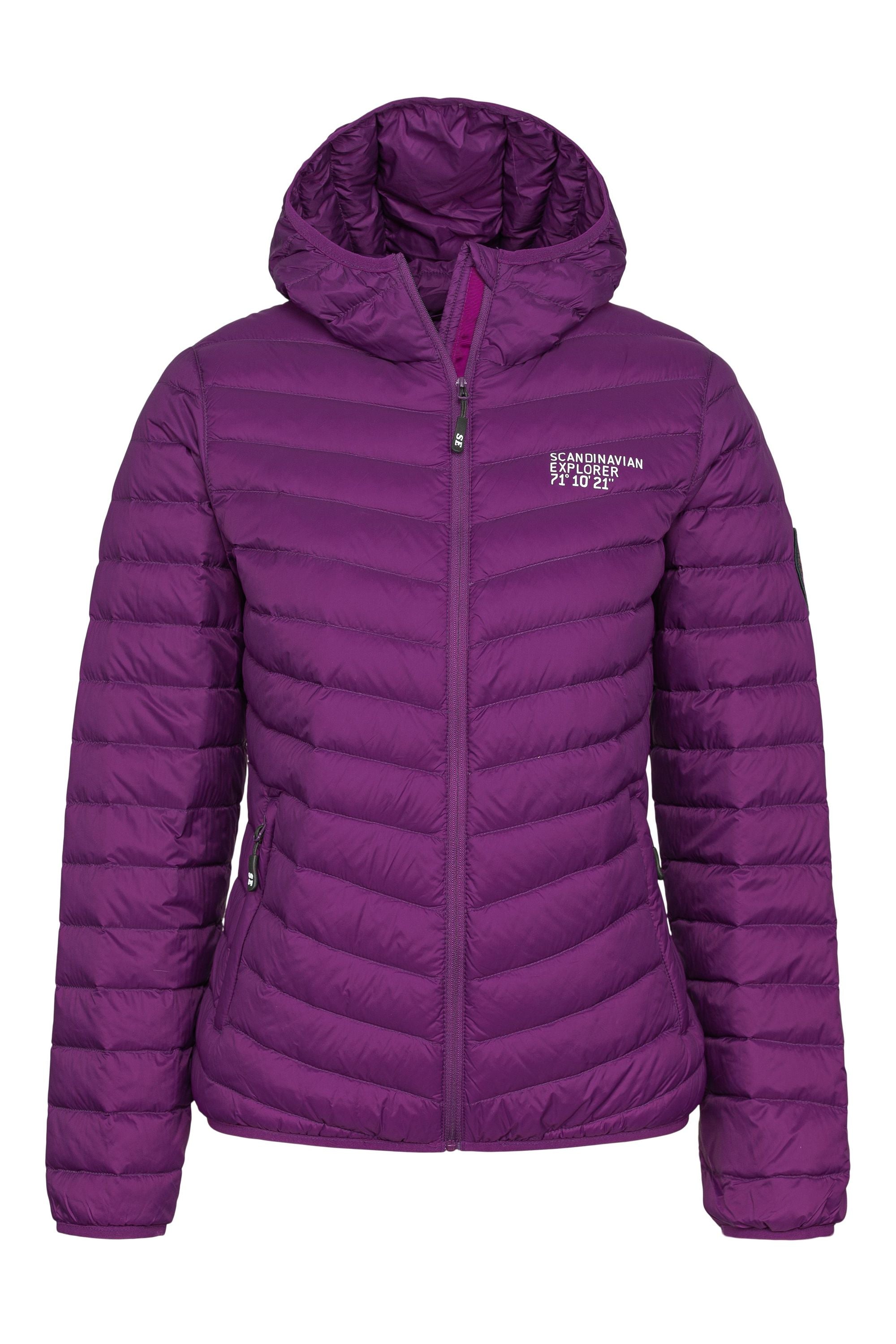Scandinavian explorer  - Down Jacket Ultra Light Women - Dark purple