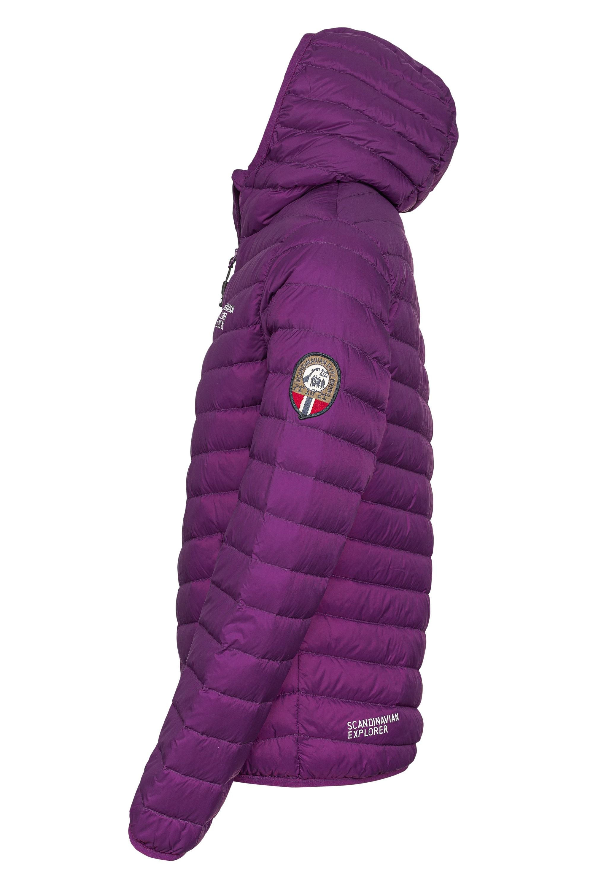 Scandinavian explorer  - Down Jacket Ultra Light Women - Dark purple