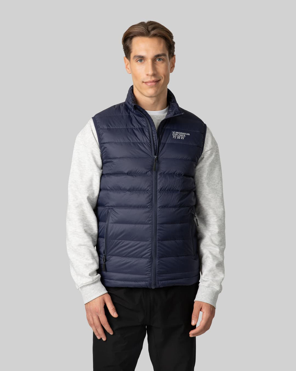 Unisex Ultra Light Down Vest - Blue Marine - Scandinavian Explorer