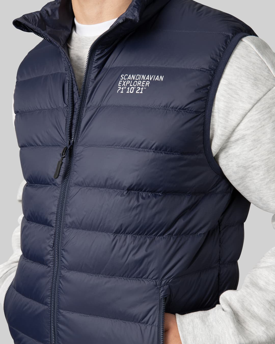Unisex Ultra Light Down Vest - Blue Marine - Scandinavian Explorer