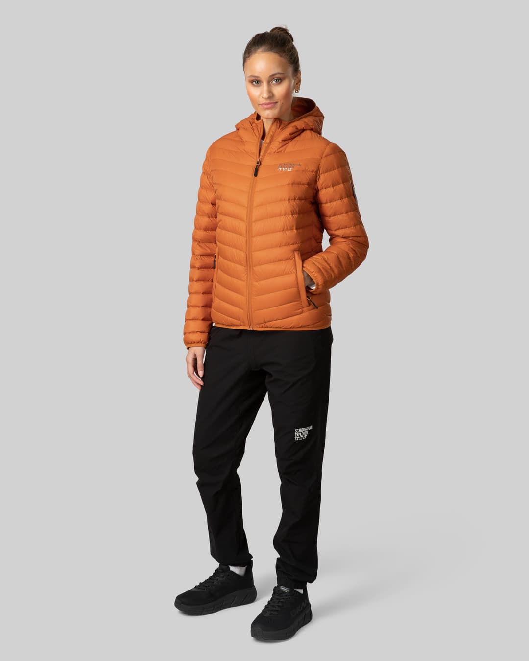 Scandinavian explorer  - Down Jacket Ultra Light Women - Burnt Orange