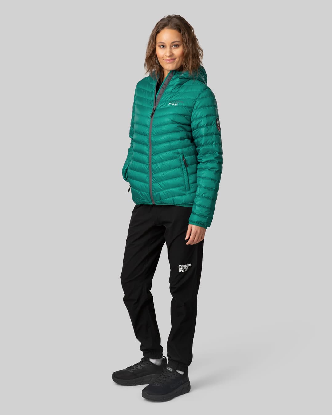 Scandinavian explorer  - Down Jacket Ultra Light Women - green Sea