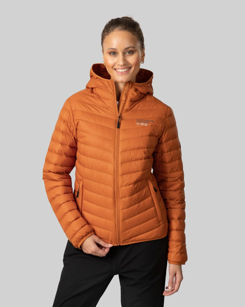Scandinavian explorer  - Down Jacket Ultra Light Women - Burnt Orange
