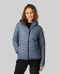 Scandinavian explorer  - Down Jacket Ultra Light Women - Steel blue