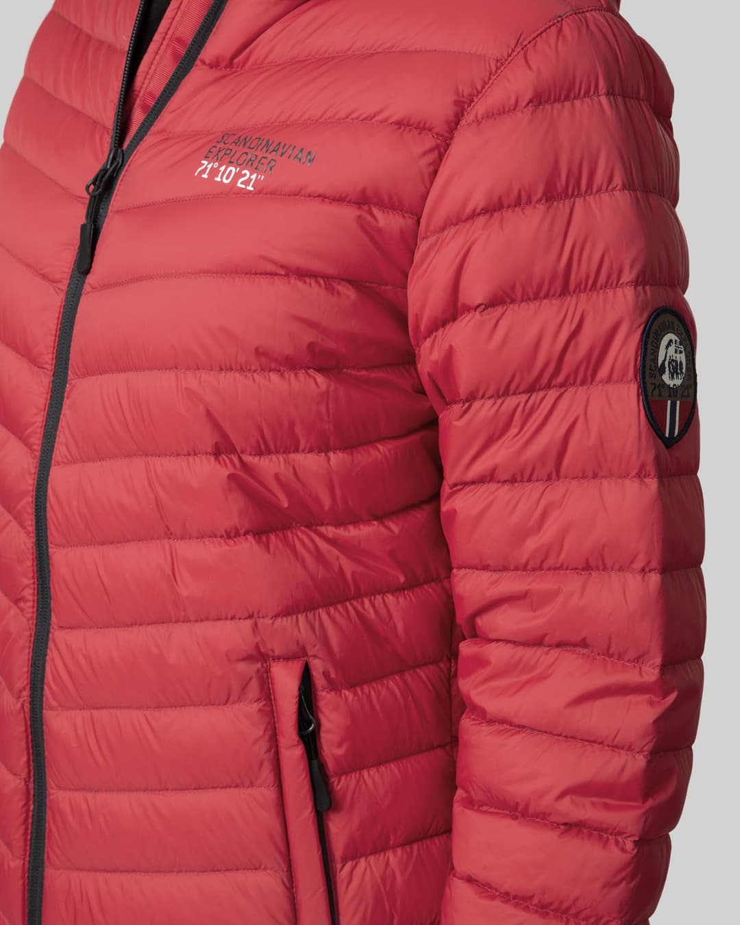 Scandinavian explorer  - Down Jacket Ultra Light Women - Red