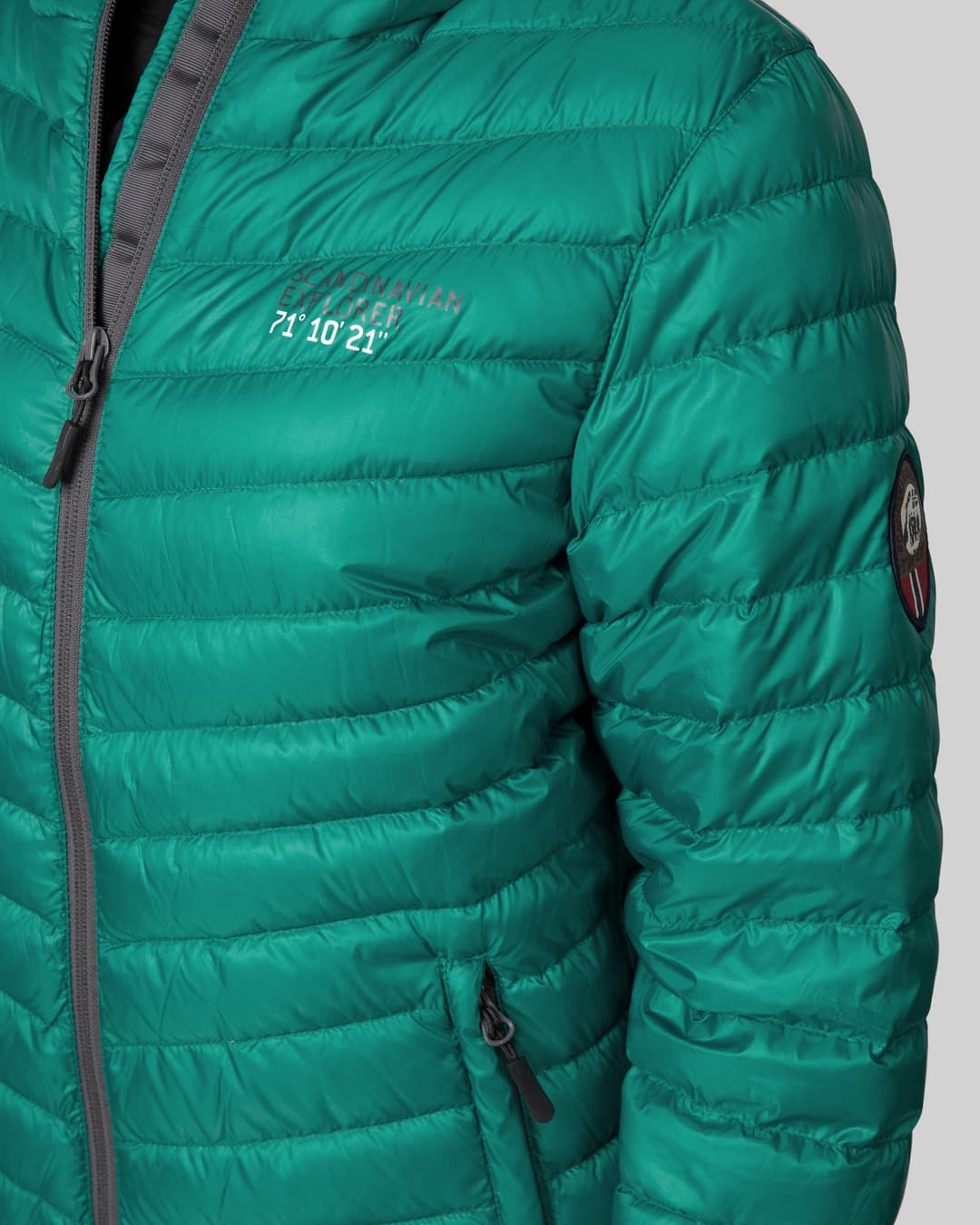 Scandinavian explorer  - Down Jacket Ultra Light Women - green Sea