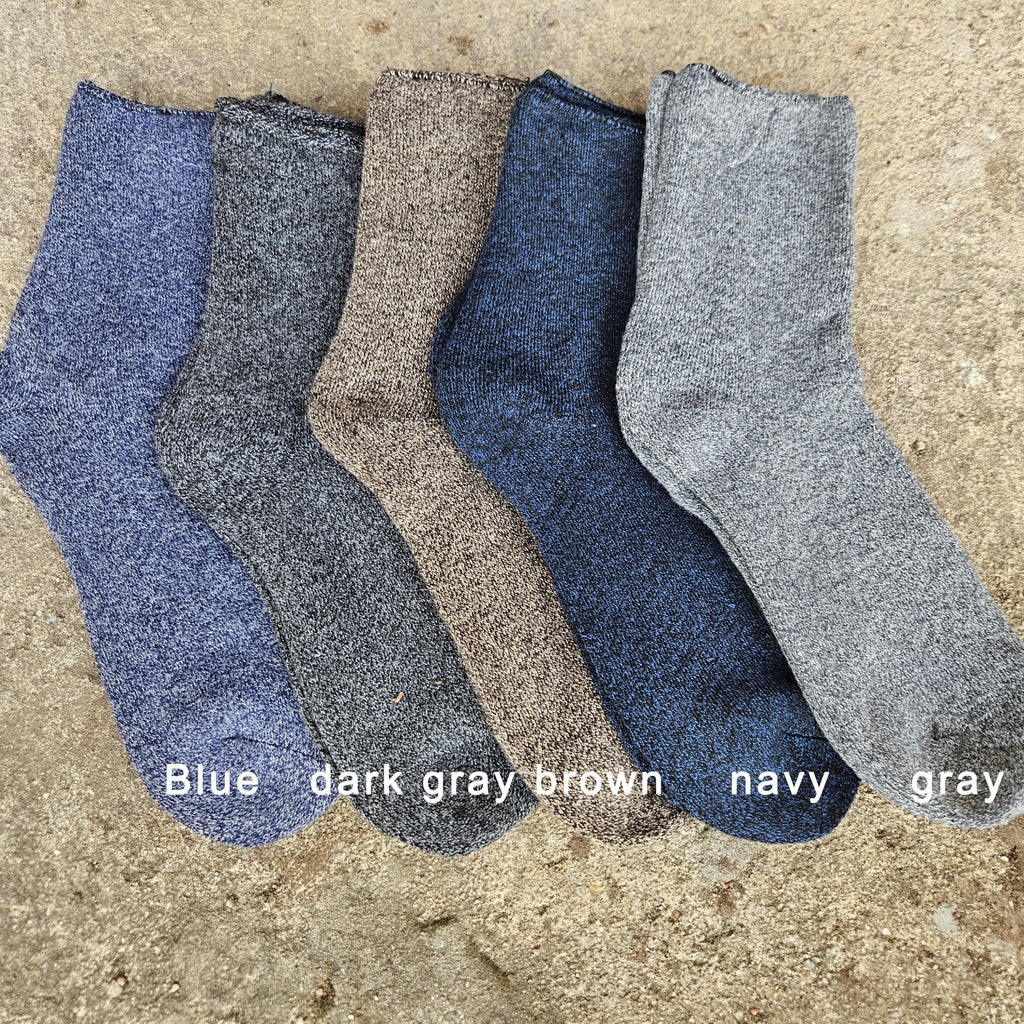 thicker MERINO WOOL Socks gray Diabetic - Size EUR 39-46 Nordic warm ankle socks for men or women Unisex Diabetic Wide Non-Binding Top