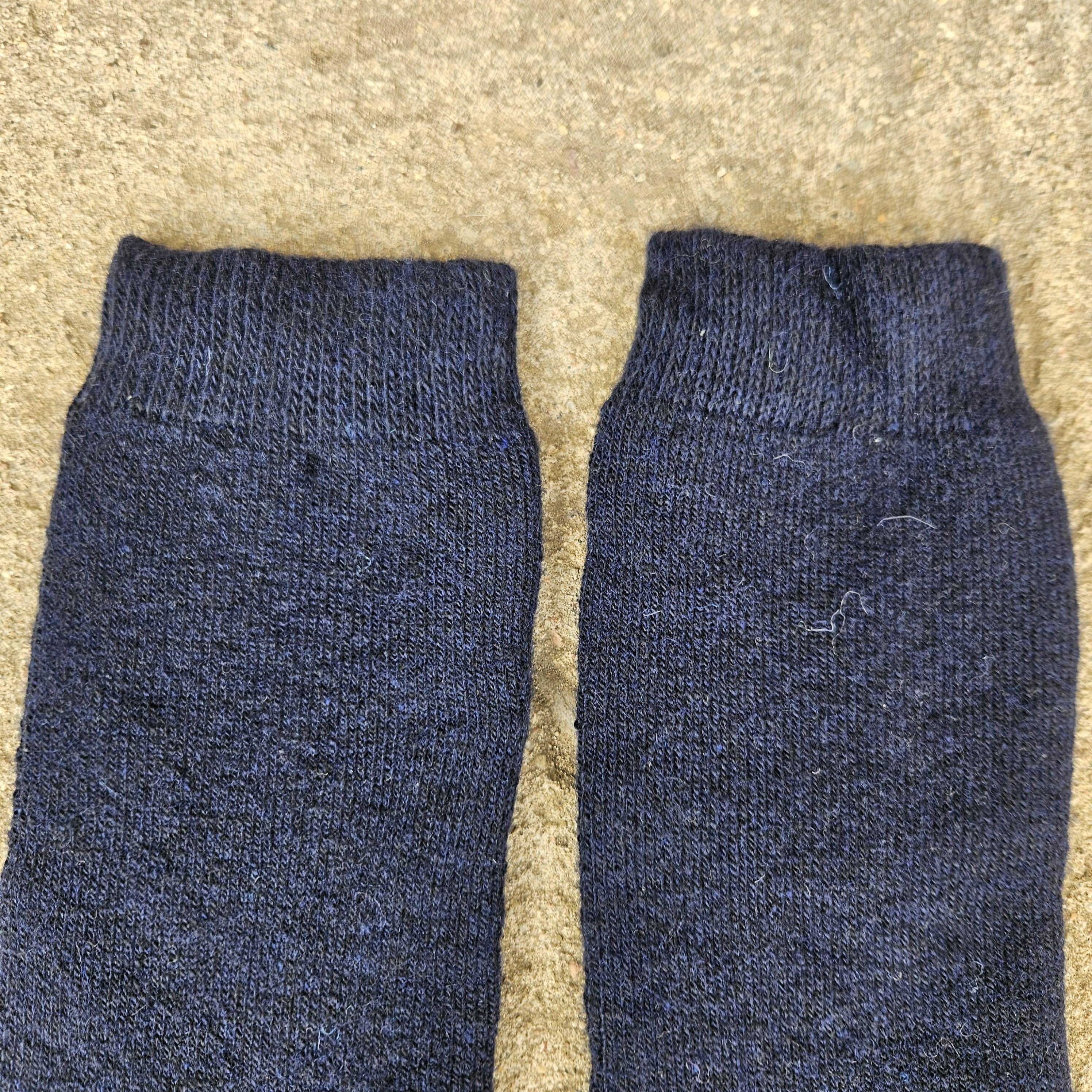 MERINO WOOL Socks thicker - Size EUR 39-42 43-46 Men Unisex Classic Brown Gray Back Navy  - Nordic walking socks Hiking everyday warm socks