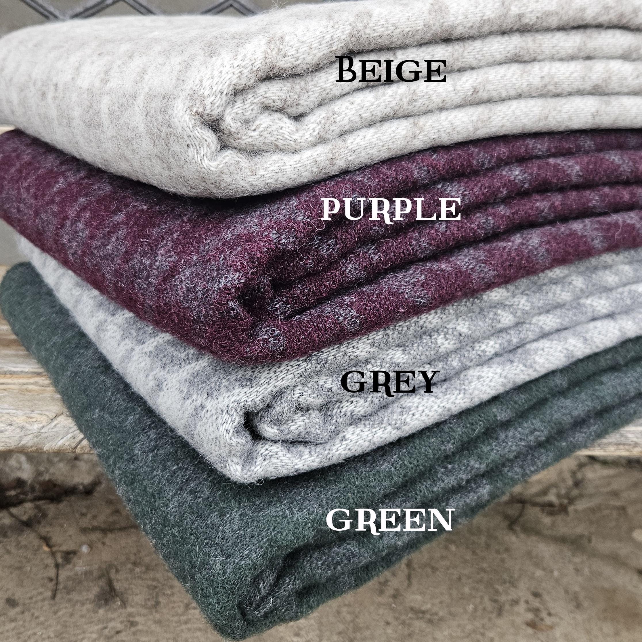 Wool Poncho Wrap Umea - Natural Wool Cape Outdoor | One Size Shawl With Fringes