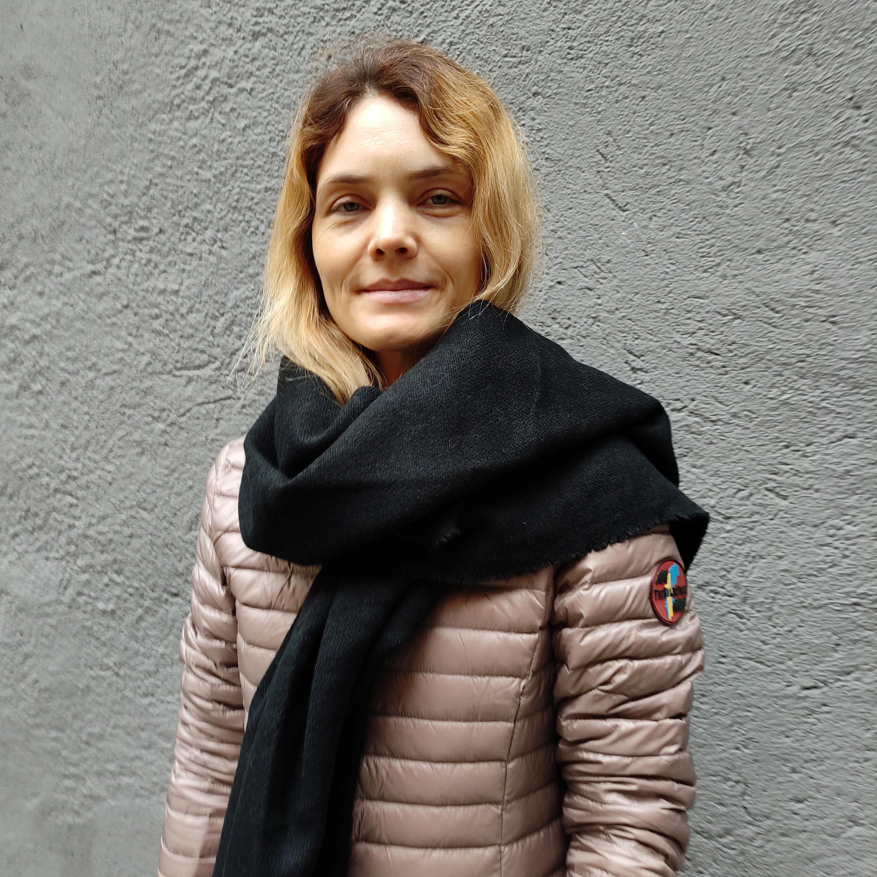 Lambswool Wrap Shawl - Oversized Wool Scarf | Soft Warm Shawl With Fringed Fleece