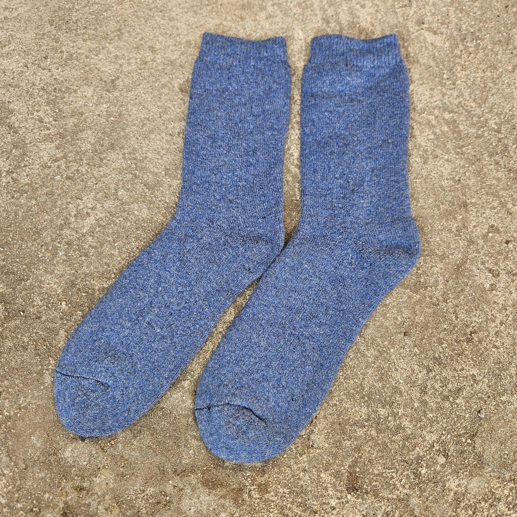 MERINO WOOL Socks thicker - Size EUR 39-42 43-46 Men Unisex Classic Brown Gray Back Navy  - Nordic walking socks Hiking everyday warm socks