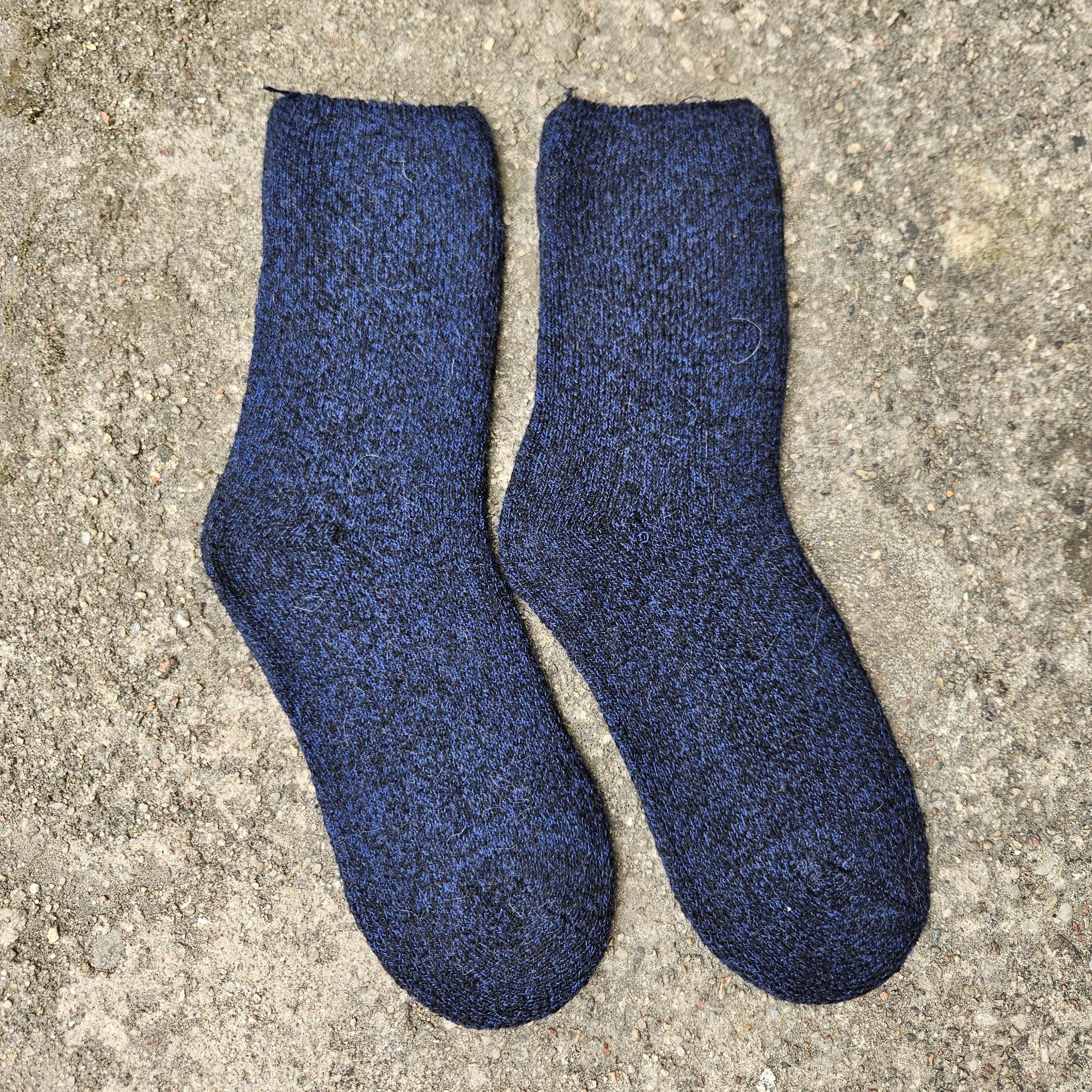 Alpaca Wool Socks – Thick Warm Winter Socks With Non Binding Top For Diabetic Swollen Feet