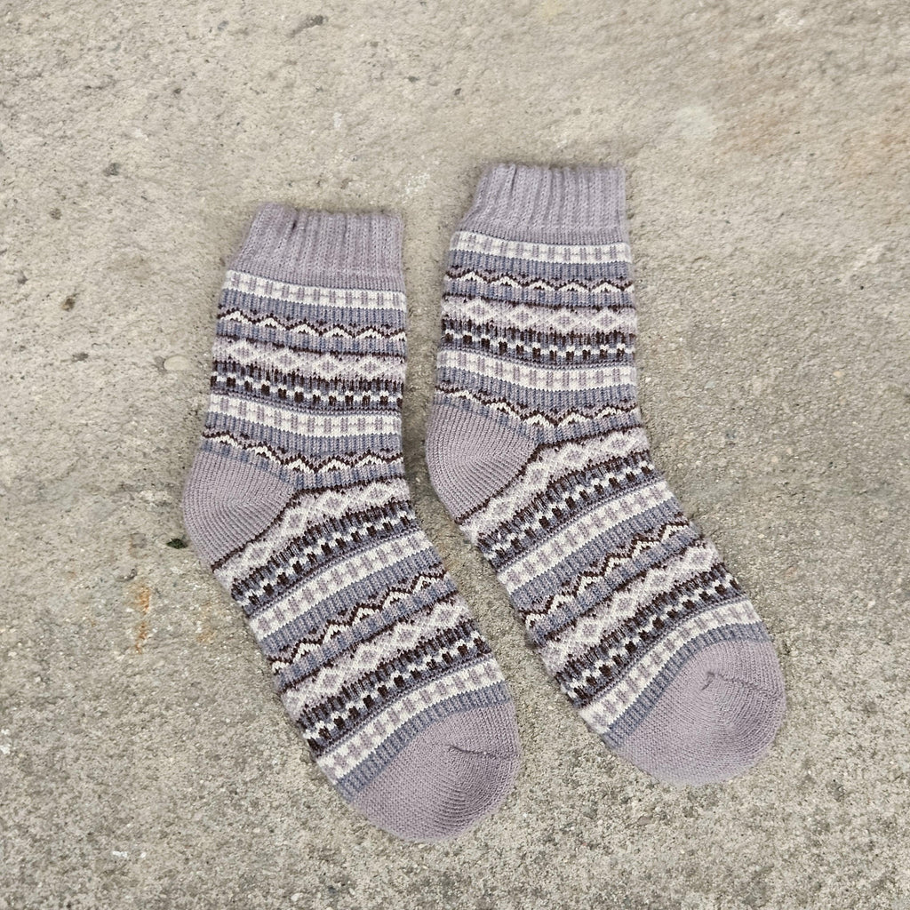 KIDS ALPACA wool Socks Nordic Visby gray navy brown beige  - Size EU 20 - 25 - 30 - 30   ankle socks for children Survival Alpaca socks