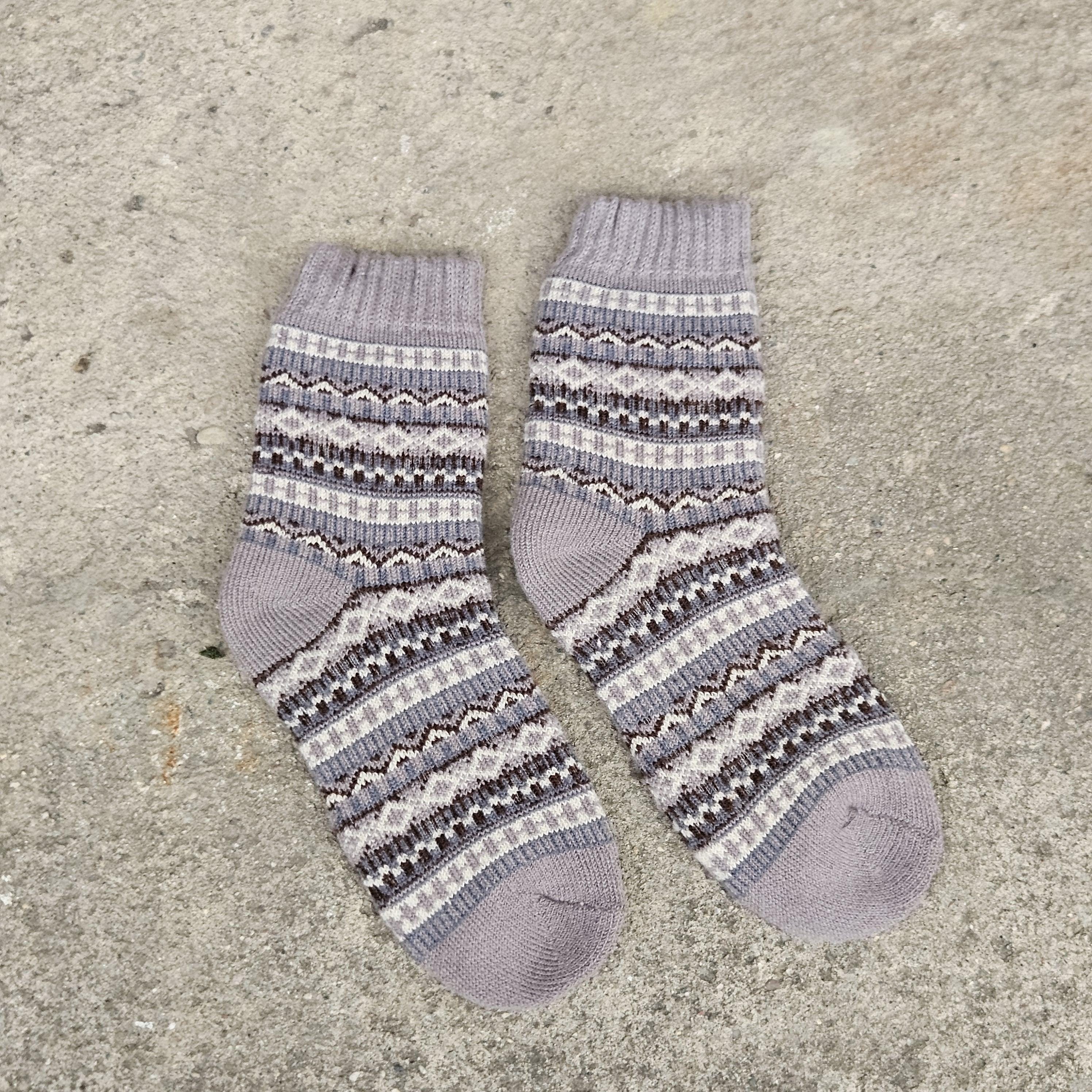KIDS ALPACA wool Socks Nordic Visby gray navy brown beige  - Size EU 20 - 25 - 30 - 30   ankle socks for children Survival Alpaca socks