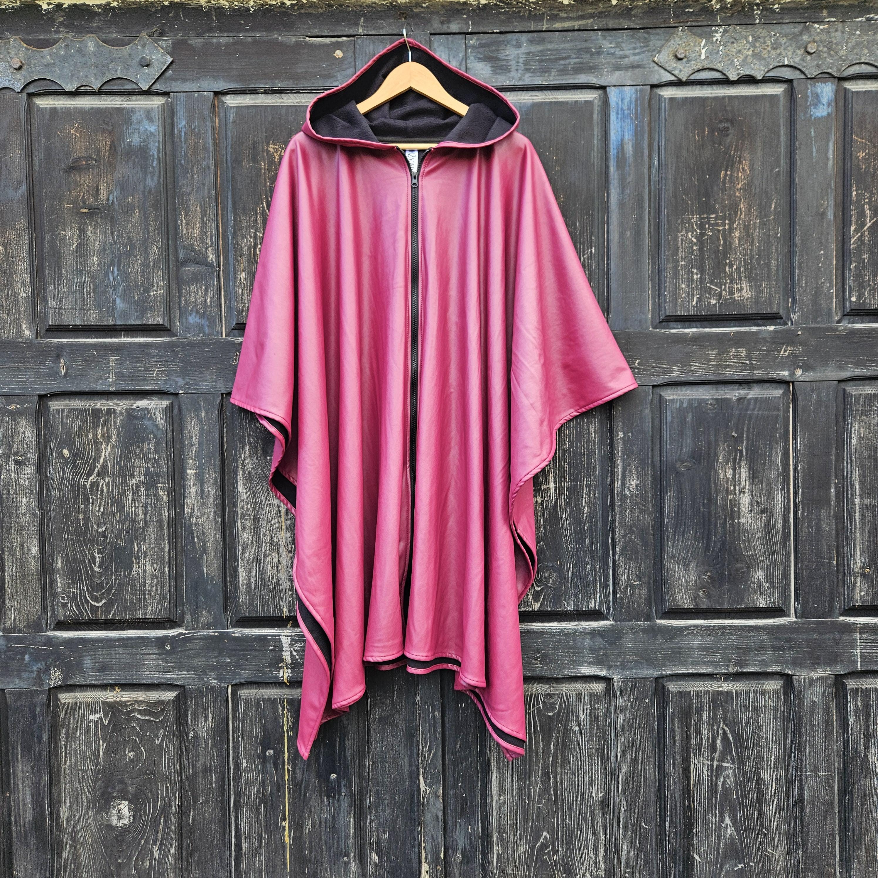 Waterproof Poncho - Unisex Rain Jacket Poncho with Hood | Lightweight Windproof Cloak