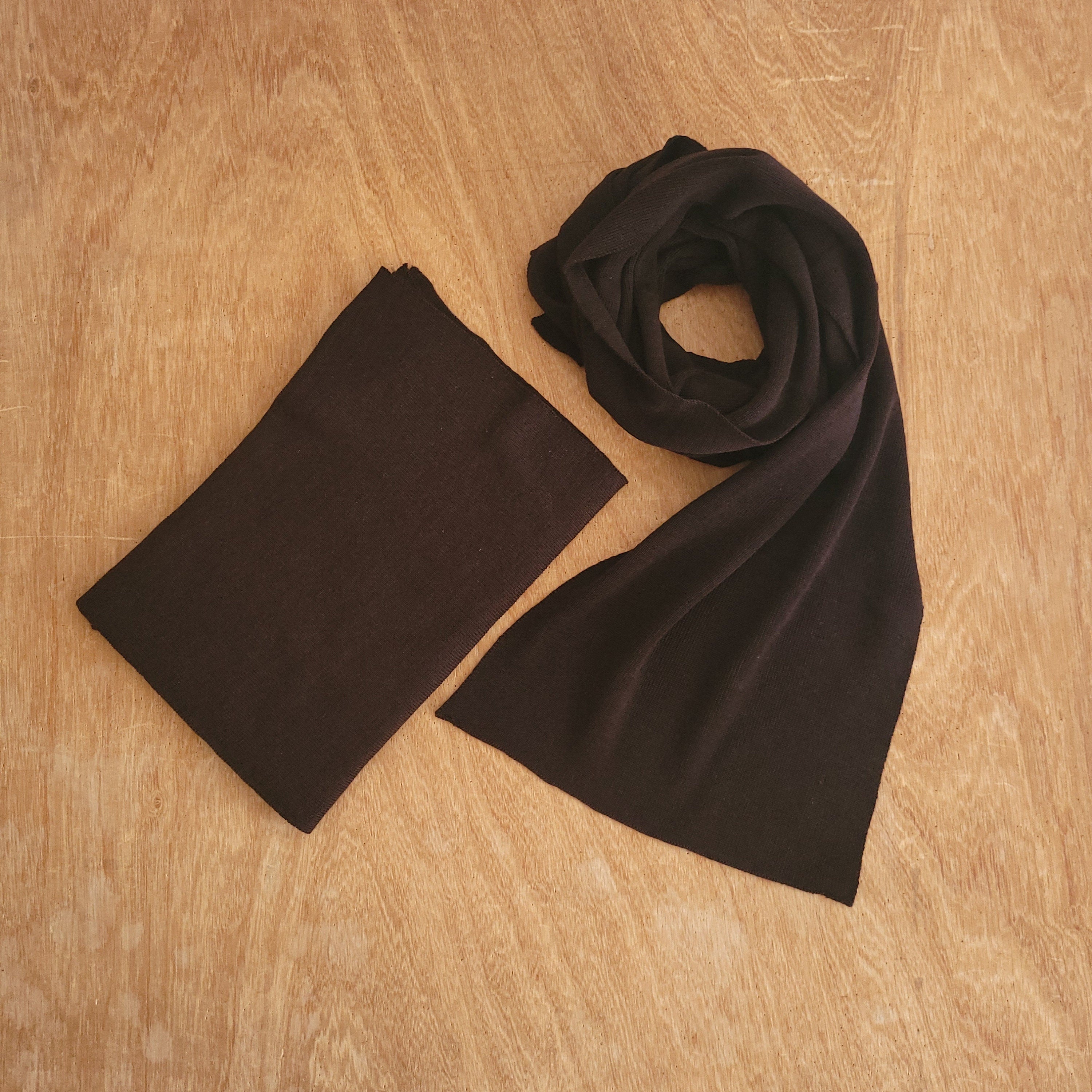 Merino Wool Scarf – Lightweight Thermal Wool Wrap, Soft Winter Scarf for Men & Women