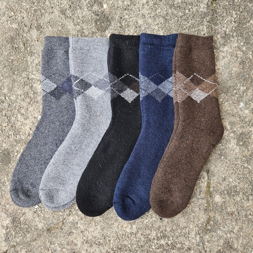 Merino Wool Socks - Thin, Warm, Breathable Classic Brown | Nordic Walking & Hiking