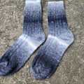 WOOL Socks gray brown Ombre - Size EUR 35-43  ankle socks for men women Unisex