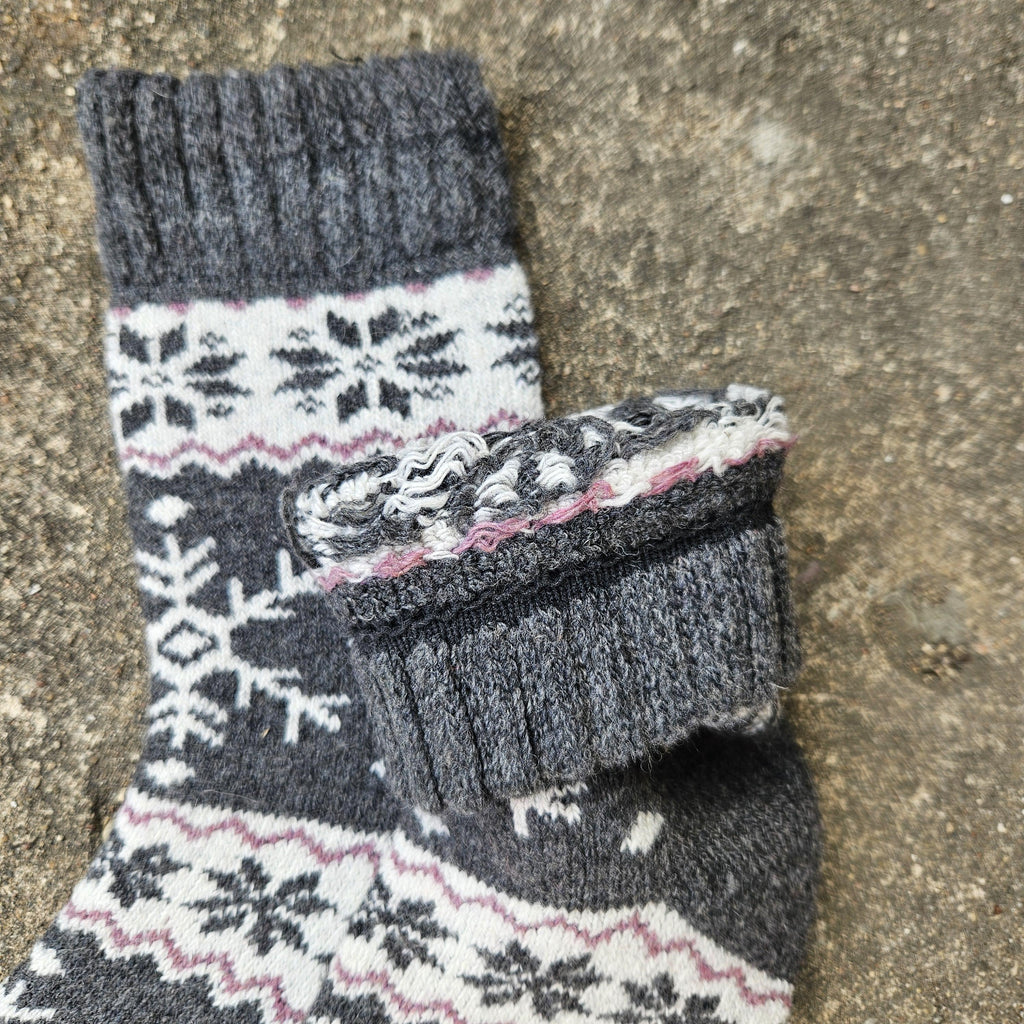 Alpaca Wool Socks – Warm Thermal Ankle Socks With Reinforced Arch Support, Unisex