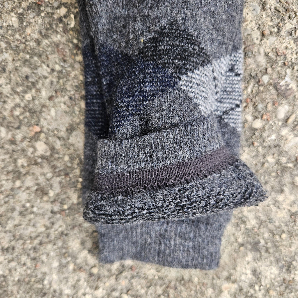 MERINO WOOL Socks thicker - Size EUR 39-42 43-46 Men Unisex Classic Gray - Nordic walking socks Hiking everyday warm socks