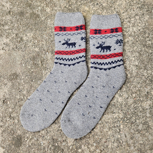Alpaca Wool Socks – Thick Non Binding Diabetic Ankle Socks for Men Women