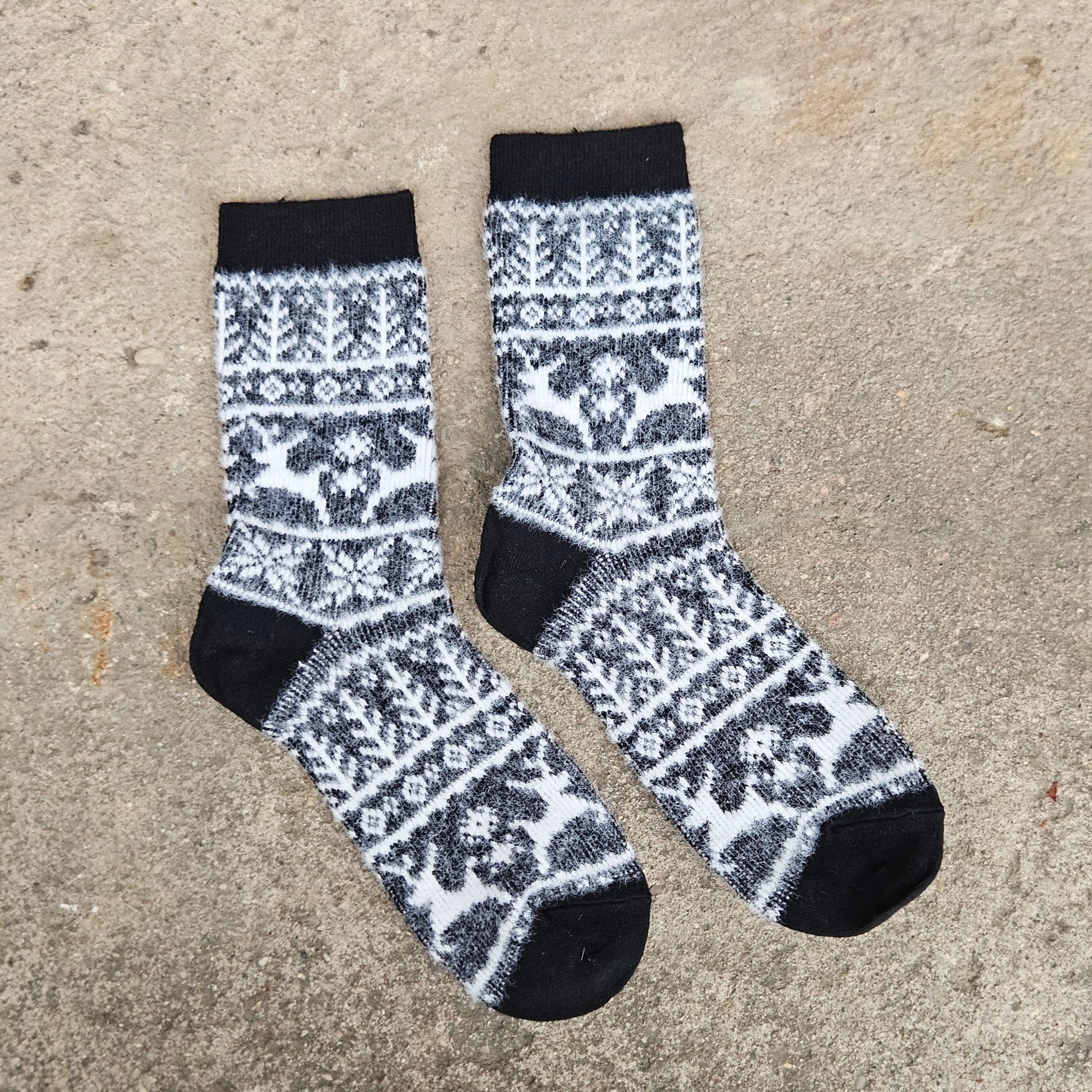 Alpaca Wool Socks - Warm Nordic Lapland Ankle Socks for Men Women Unisex