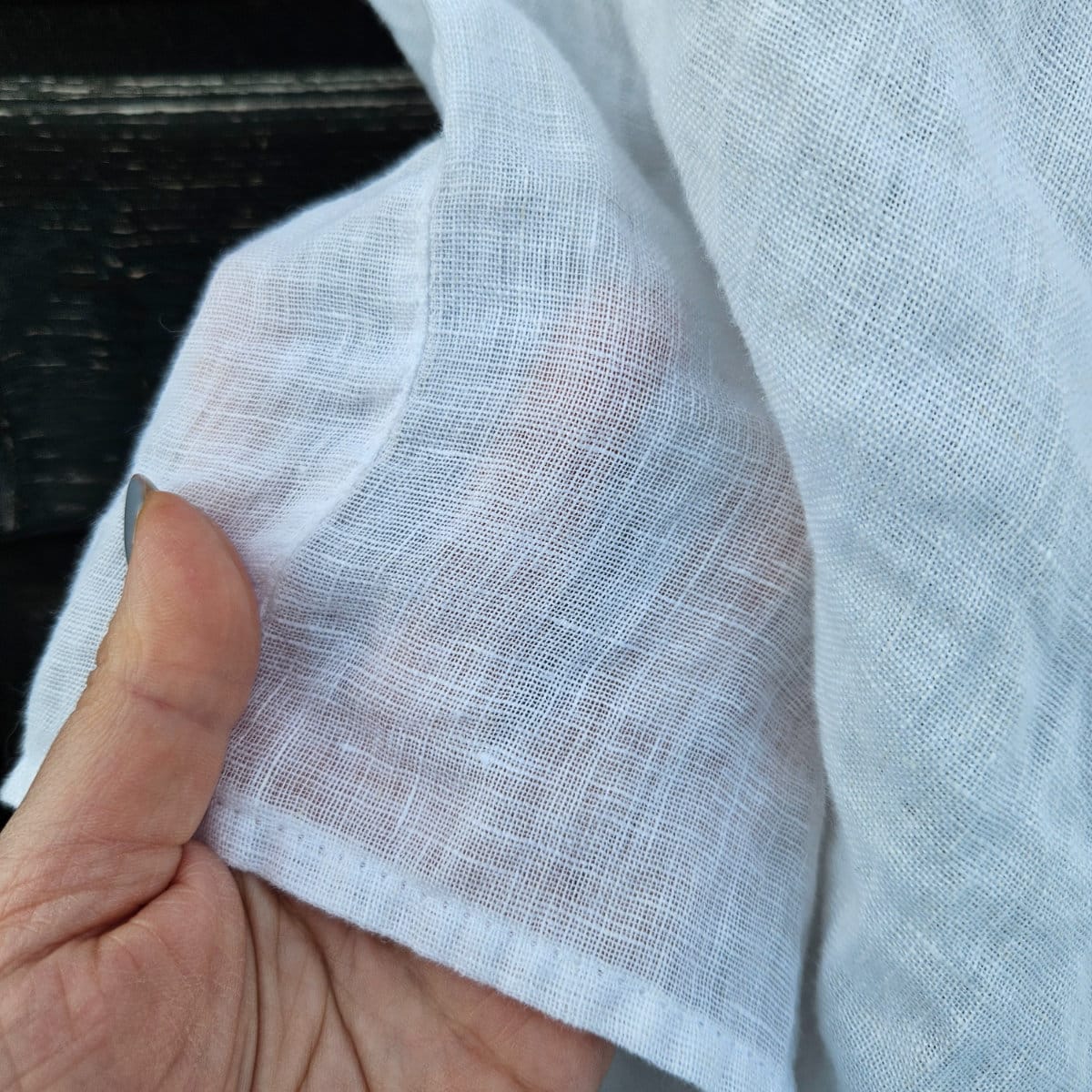 Linen Poncho Cape - Lightweight Gauze Shawl, Soft Breathable European Linen Cover Up