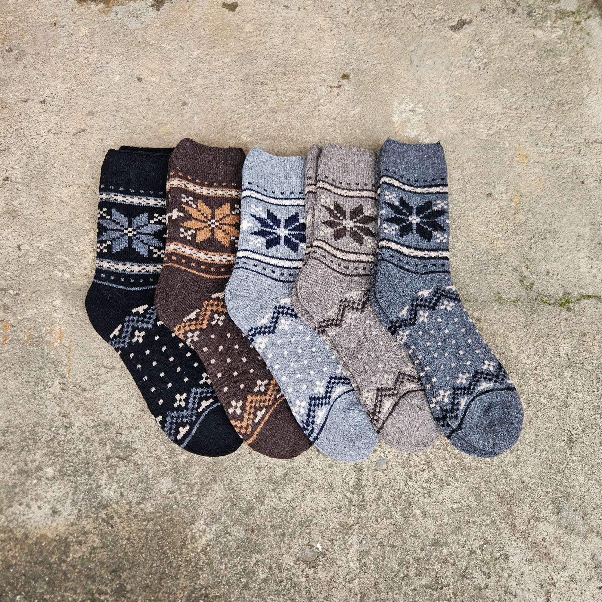 Alpaca Wool Socks - Warm, Breathable Nordic Wool Ankle Socks with Reinforced Arch Support