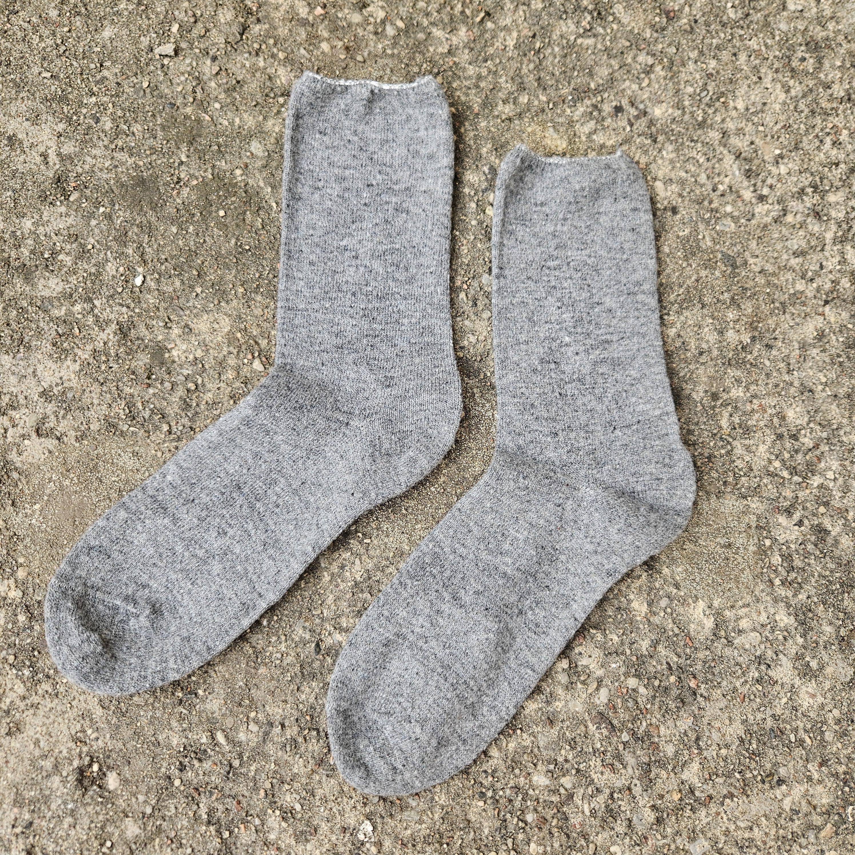 Merino Wool Socks – Warm Ankle Socks With Wide Non-Binding Top For Swollen Feet