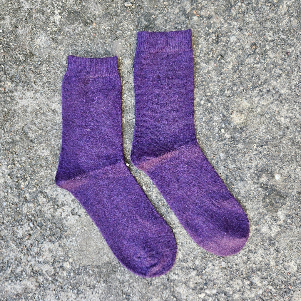 Thin Merino Wool Socks - Size EUR 35-38 39-42 Nordic warm socks for men or women Unisex Hiking Running everyday Gray