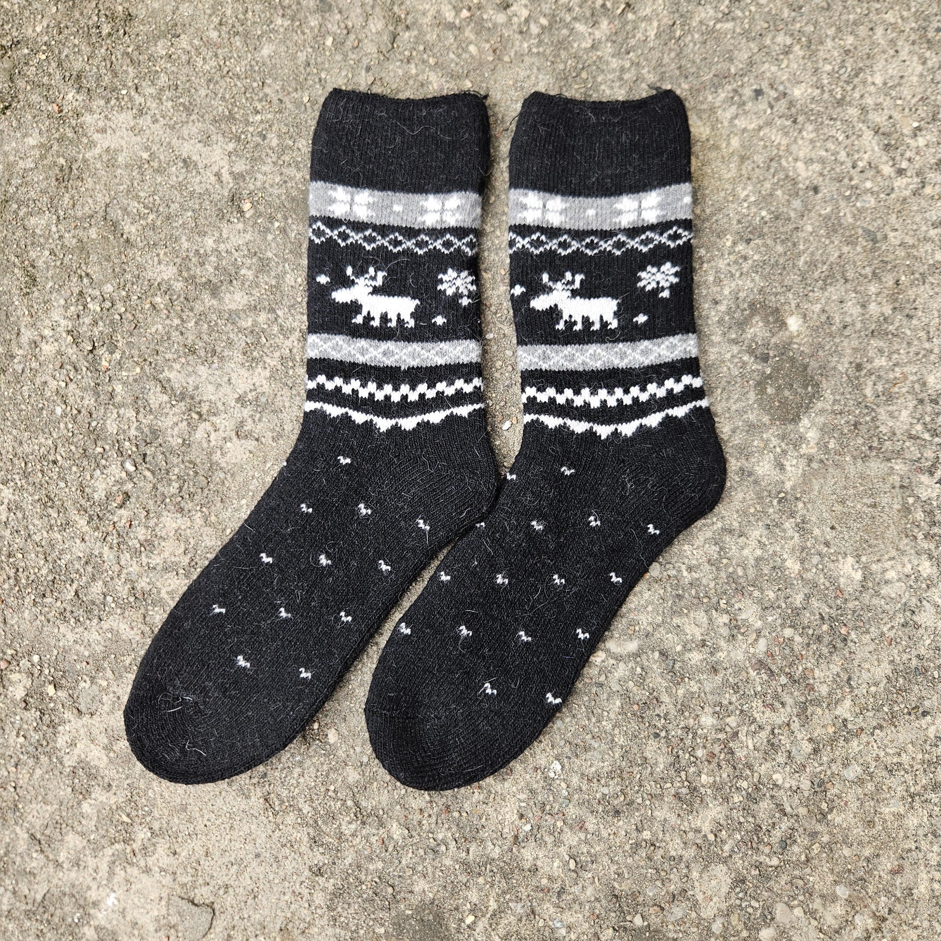 Alpaca Wool Socks – Thick Non Binding Diabetic Socks for Swollen Feet, Unisex Winter Warmth