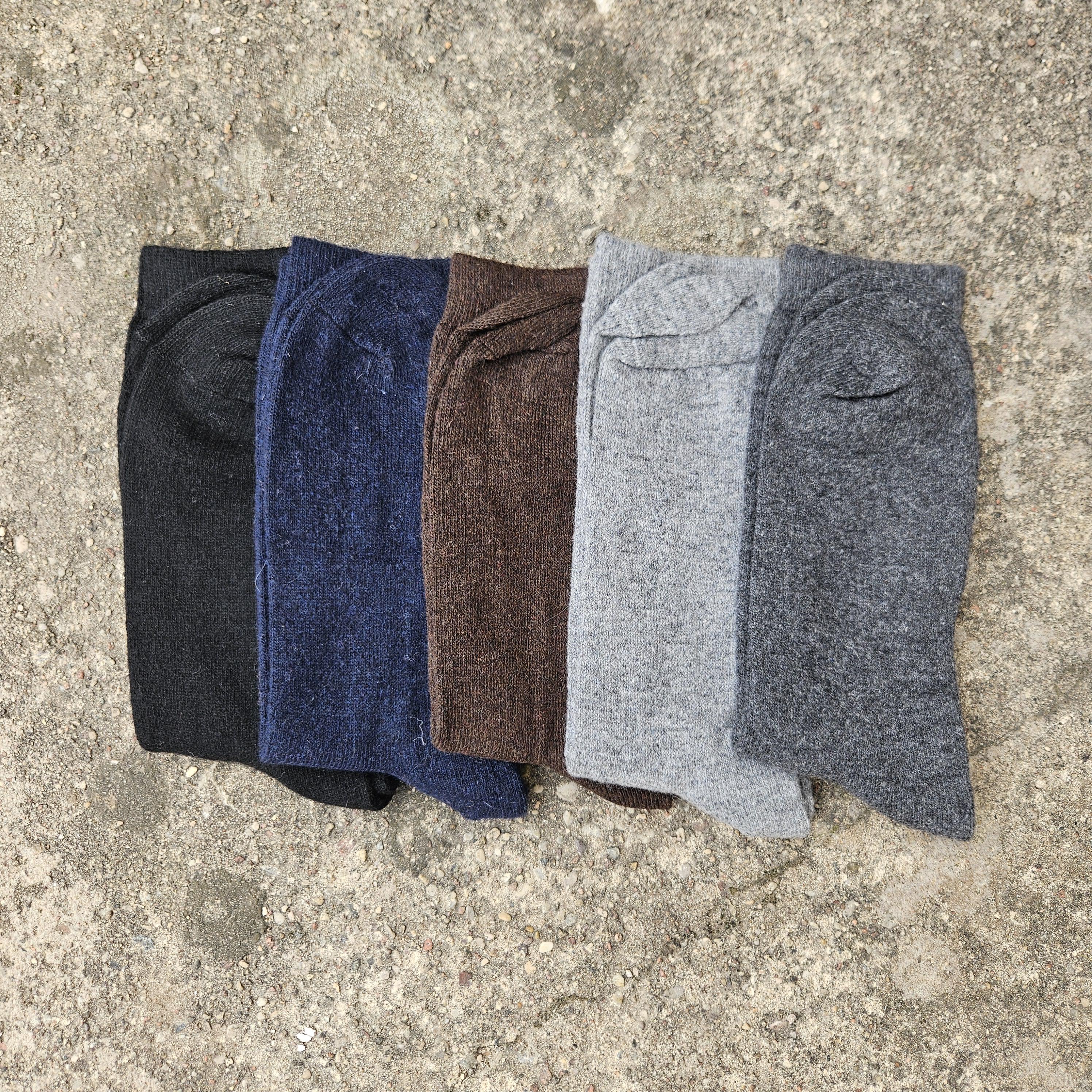 Thin Merino Wool Socks - Lightweight Nordic Warm Hiking Socks for Men & Women