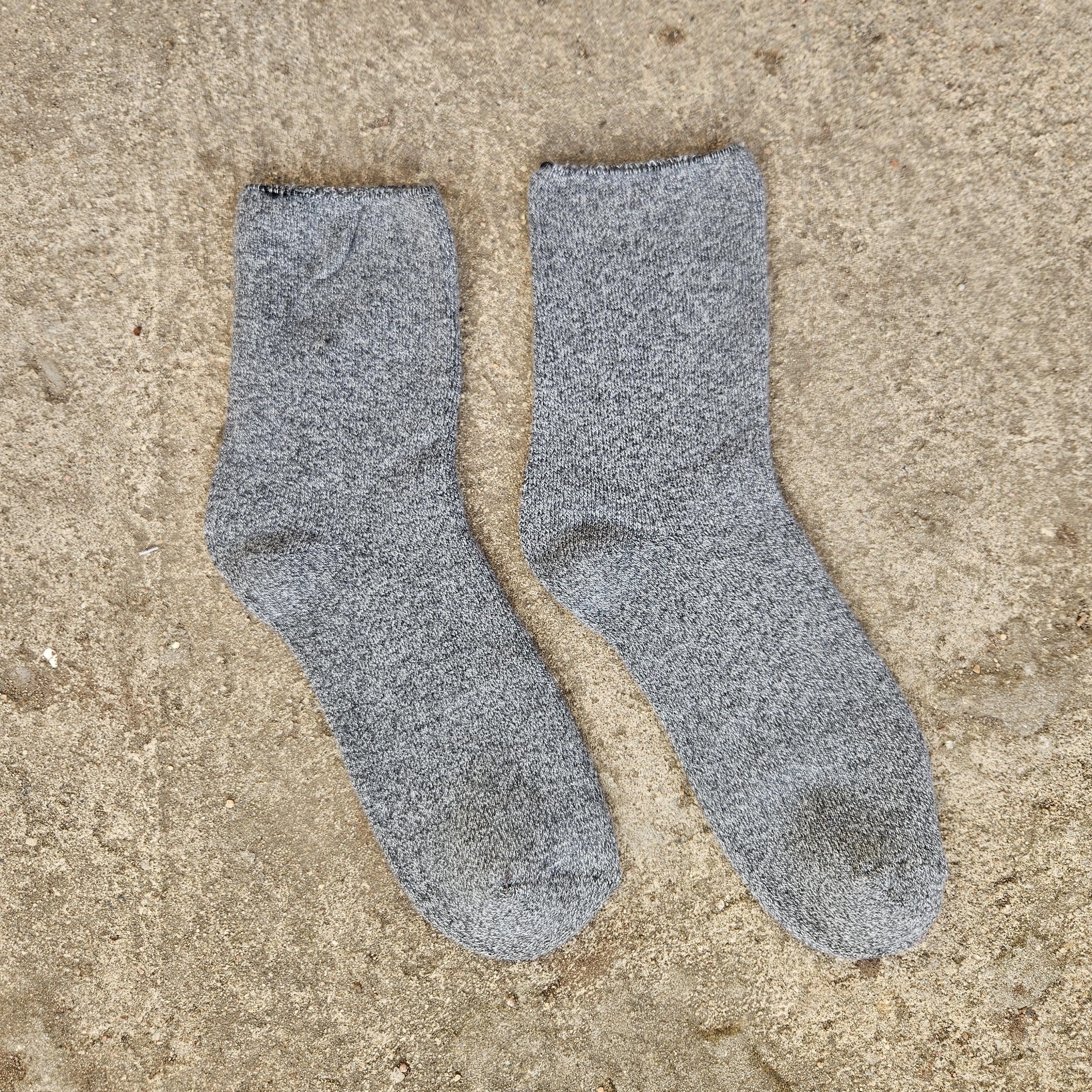 Thicker Merino Wool Socks – Warm Ankle Socks with Wide Non-Binding Top for Diabetic Comfort