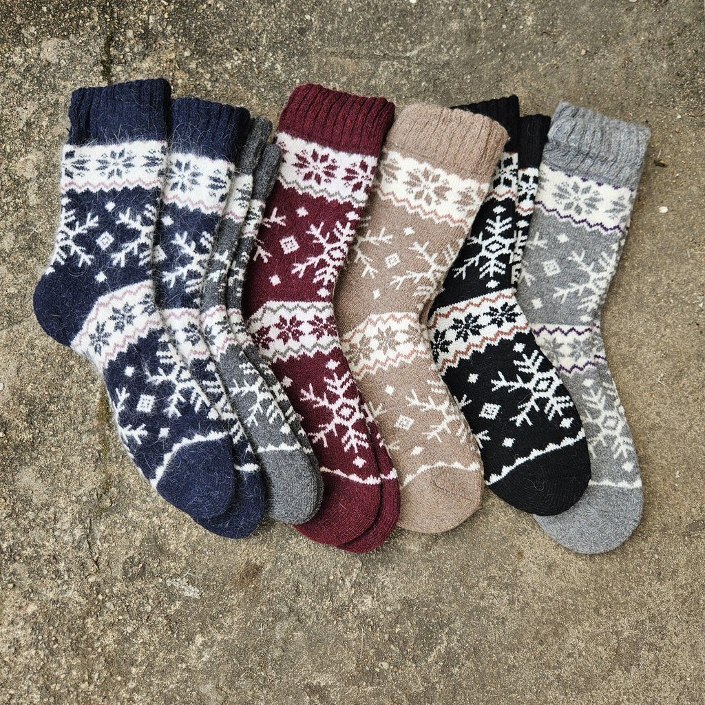 Alpaca Wool Socks – Warm Thermal Ankle Socks With Reinforced Arch Support, Unisex