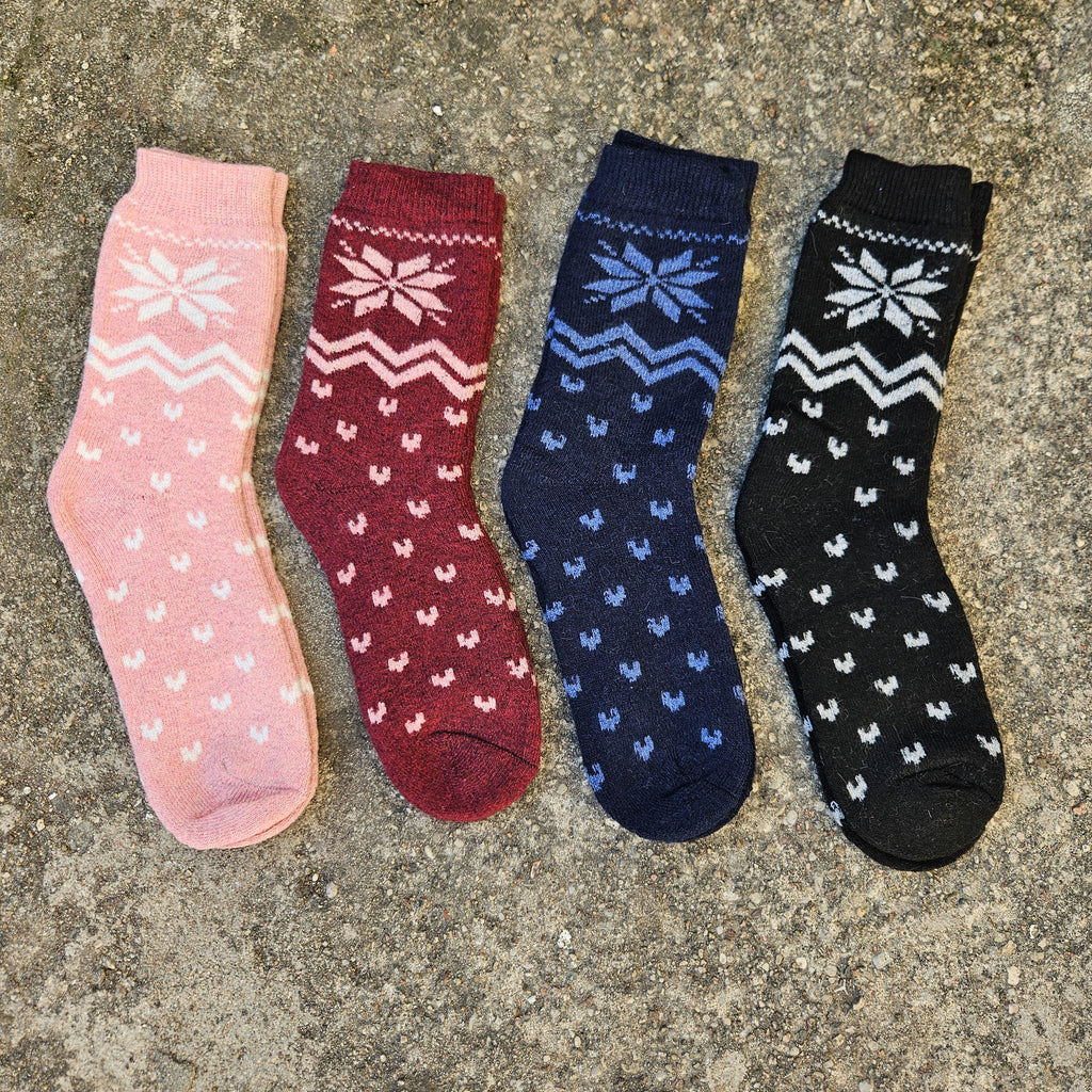 Thicker Merino Wool Socks – Nordic Warm Hiking Socks for Men & Women, Extra Thick