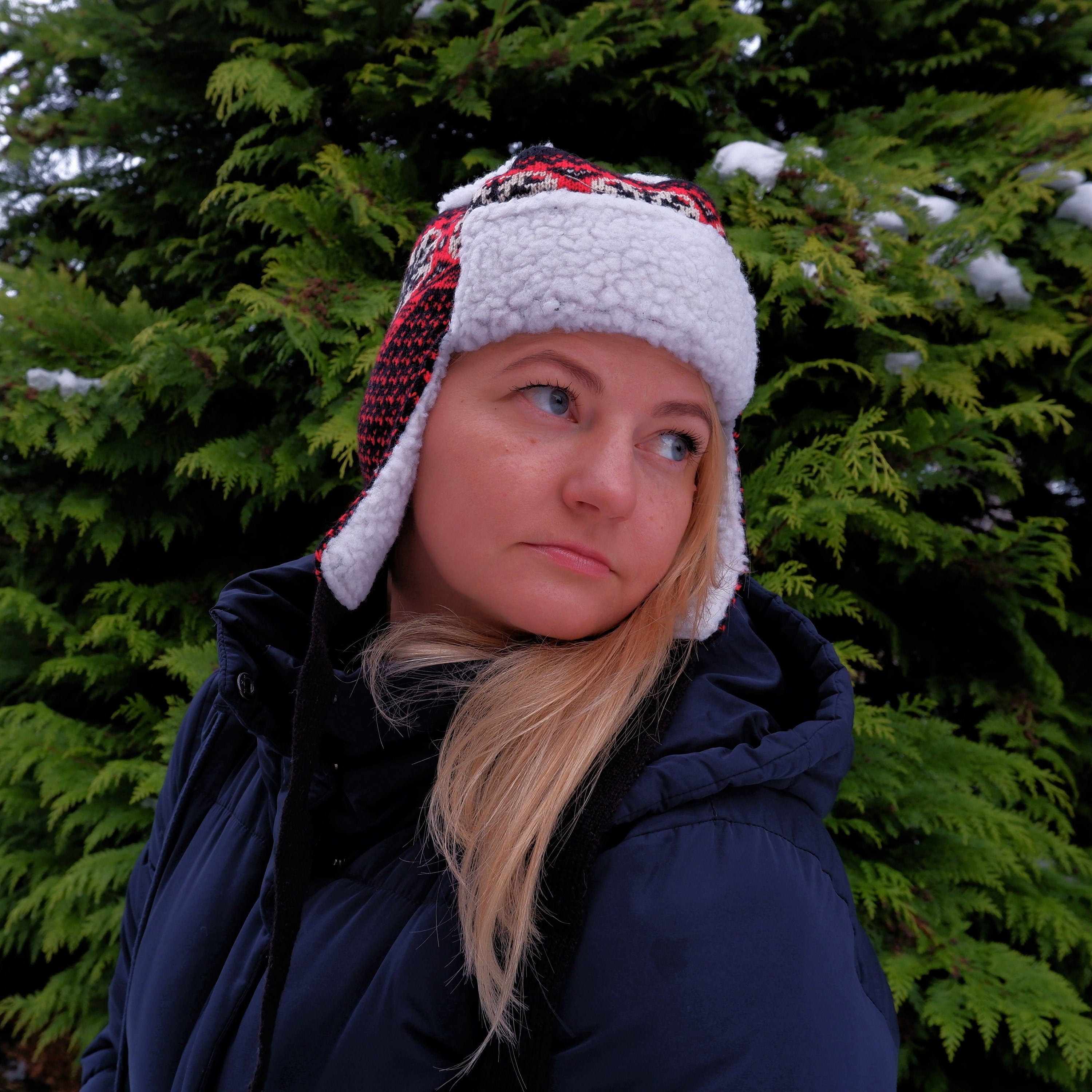 Wool Trapper Hat – Unisex Winter Pilot Hat With Faux Fur Lining & Earflaps