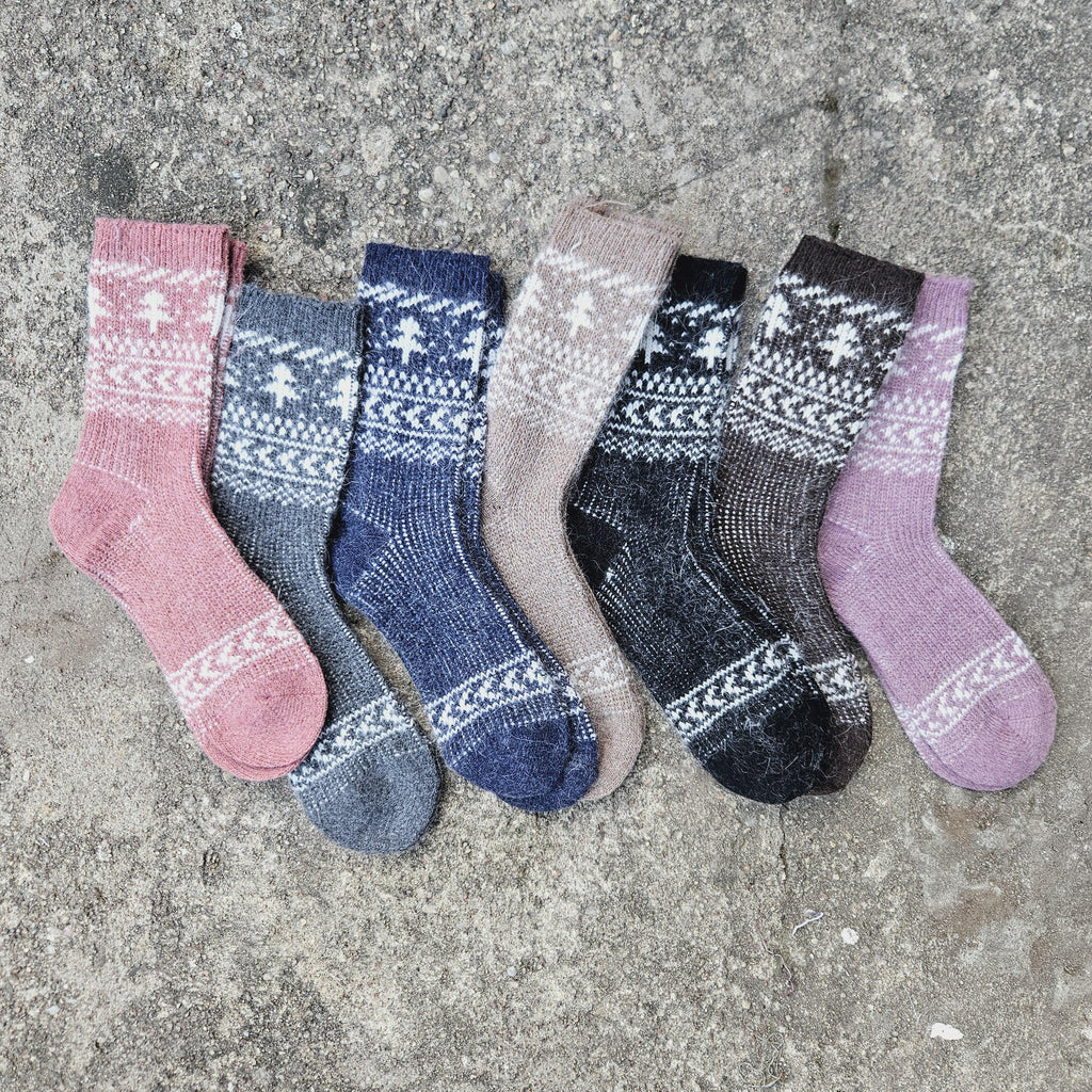 Alpaca Wool Socks – Warm, Breathable, Hypoallergenic Nordic Style Ankle Socks for Men & Women