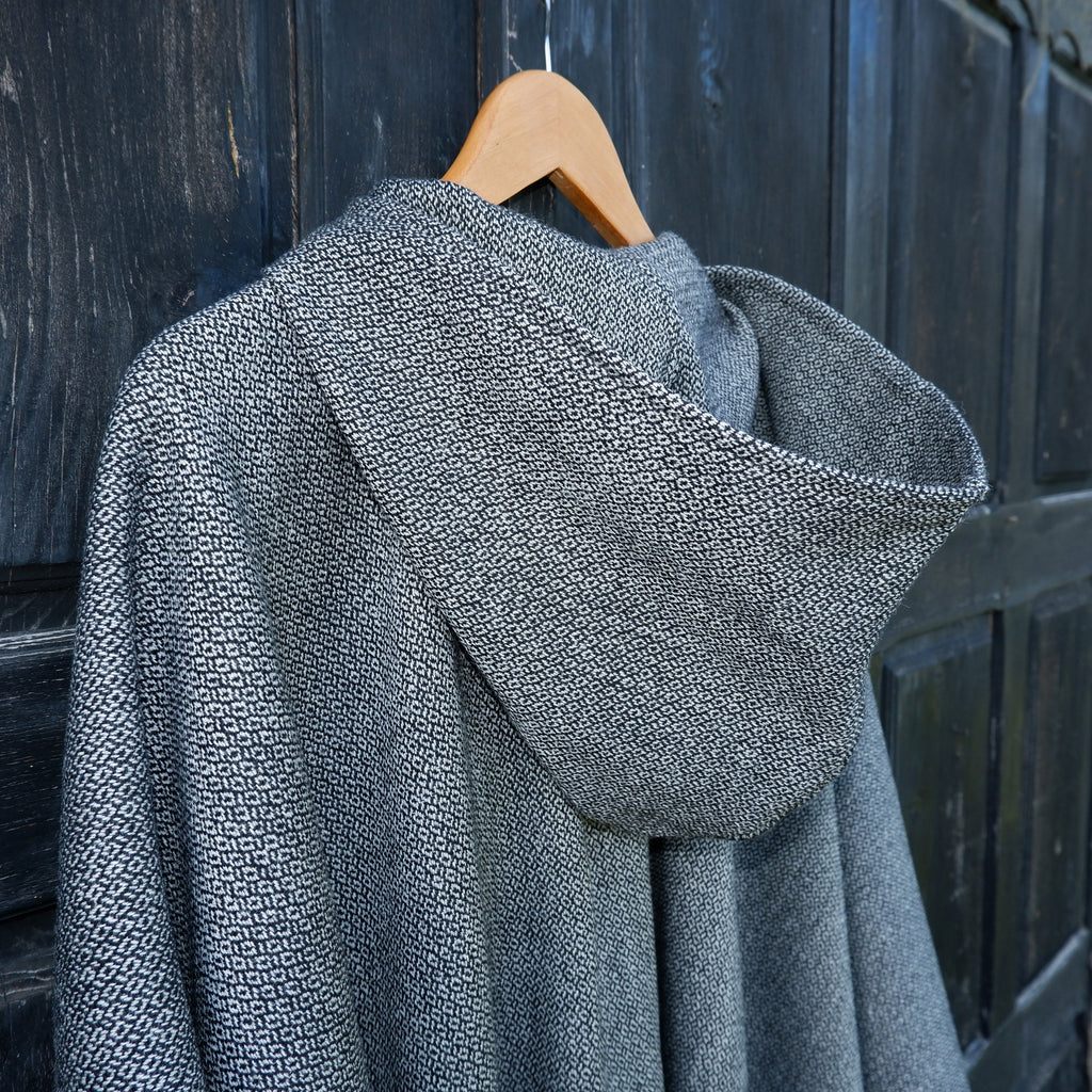 Wool Poncho - Unisex Ruana Cape | Brown Wool Blanket | Comfortable Outdoor Cloak