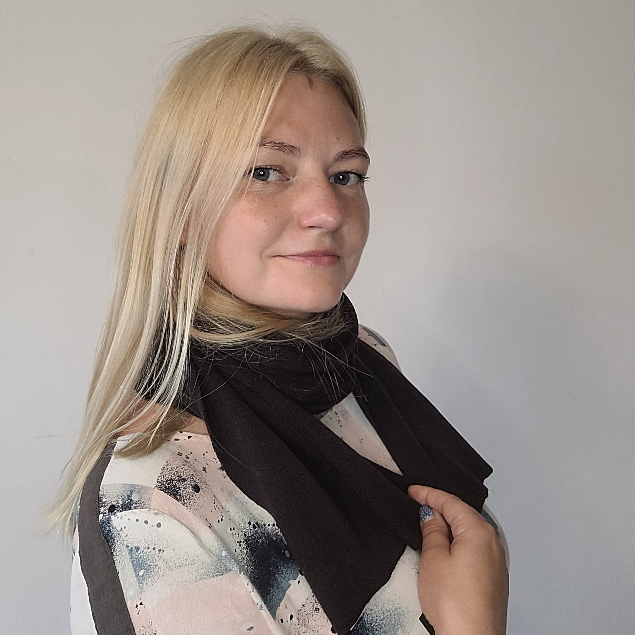 Merino Wool Scarf – Lightweight Thermal Wool Wrap, Soft Winter Scarf for Men & Women