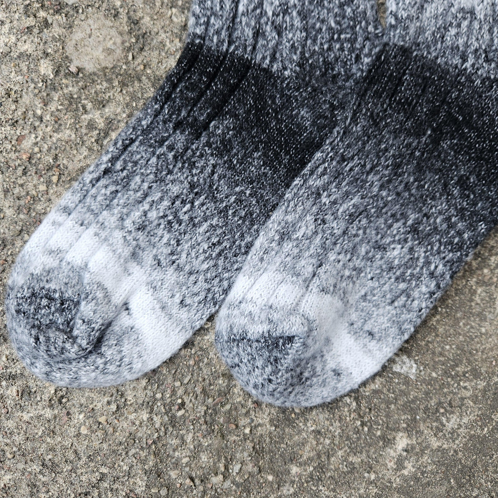 WOOL Socks gray brown Ombre - Size EUR 35-43  ankle socks for men women Unisex