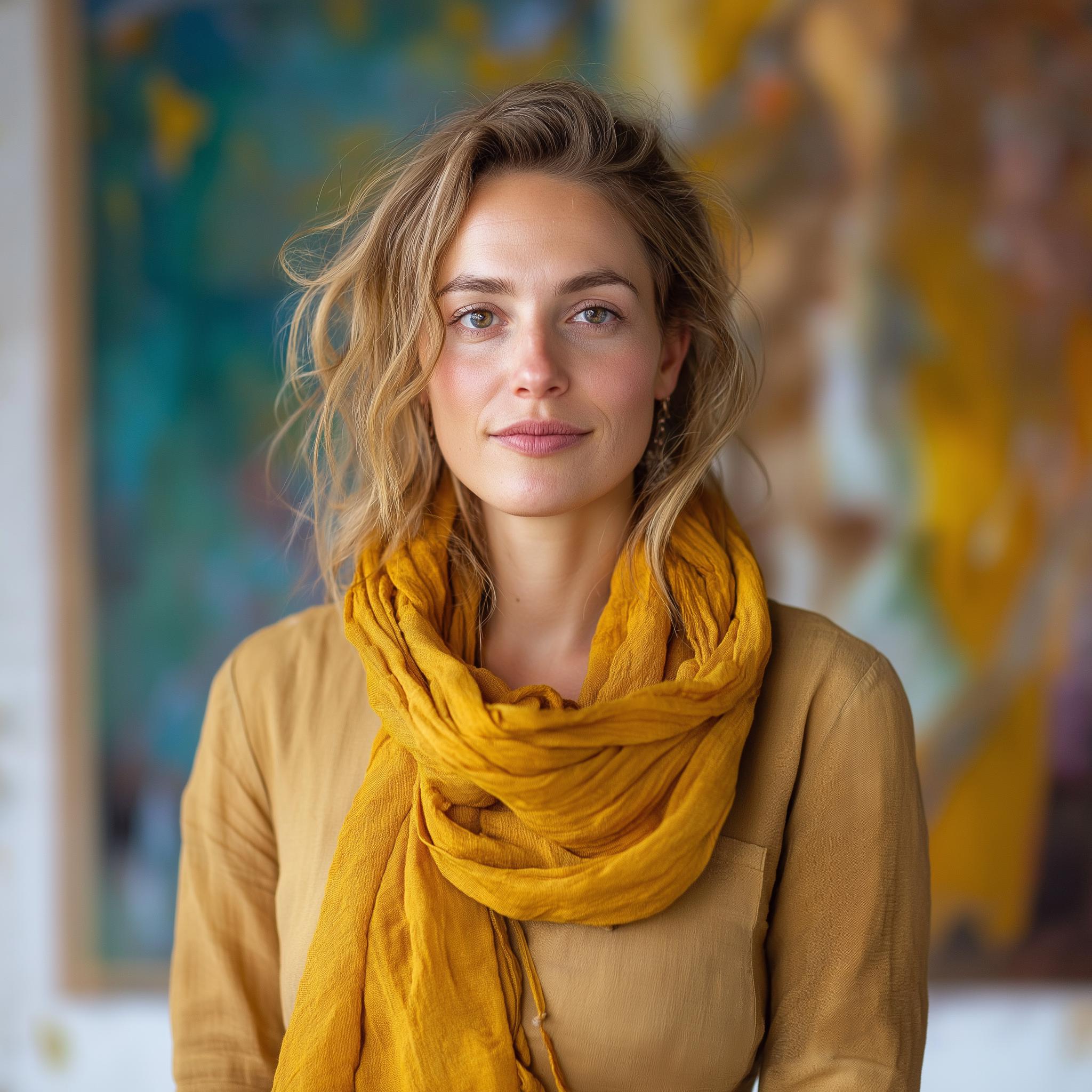 Linen Scarf Unisex – Natural Linen Soft Breathable Sheer Gauze Scarf Stole